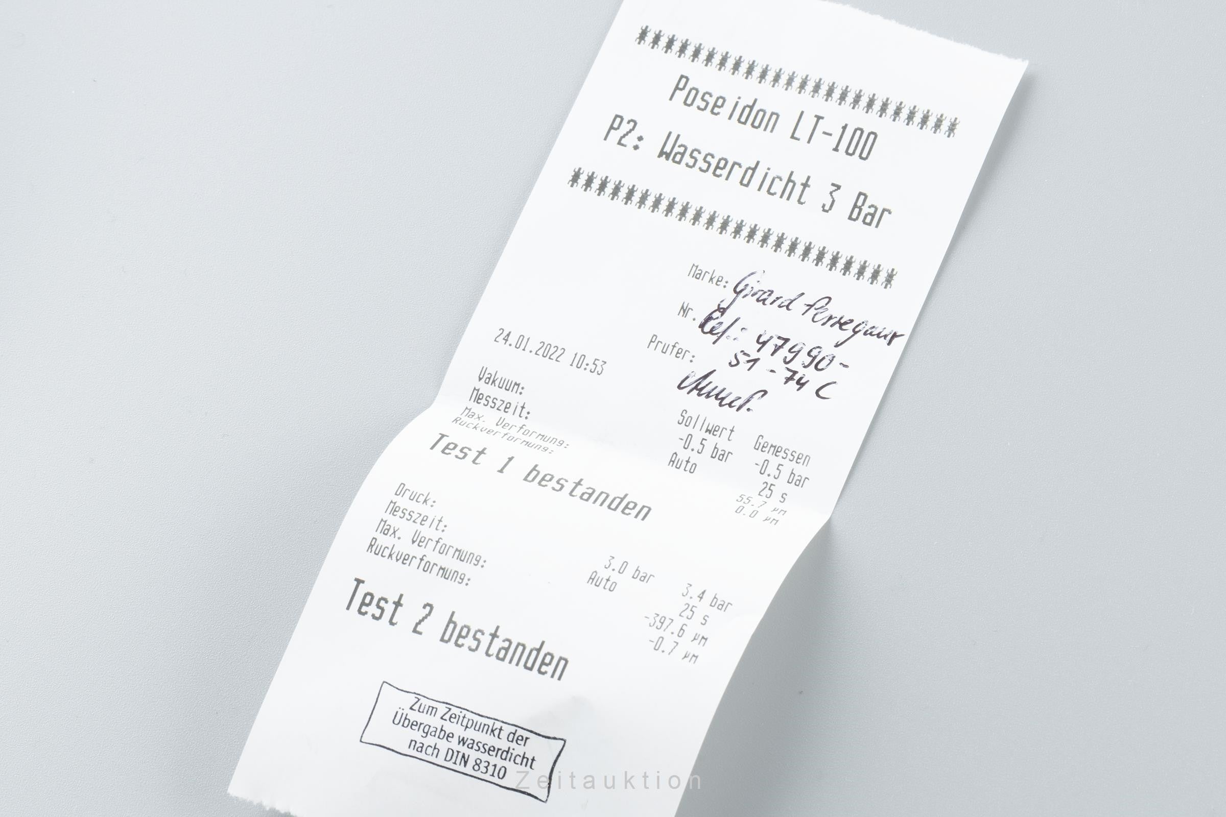 Girard Perregaux oro 18 ct automatismo orologio da uomo 47990-51-74C  [2200308]