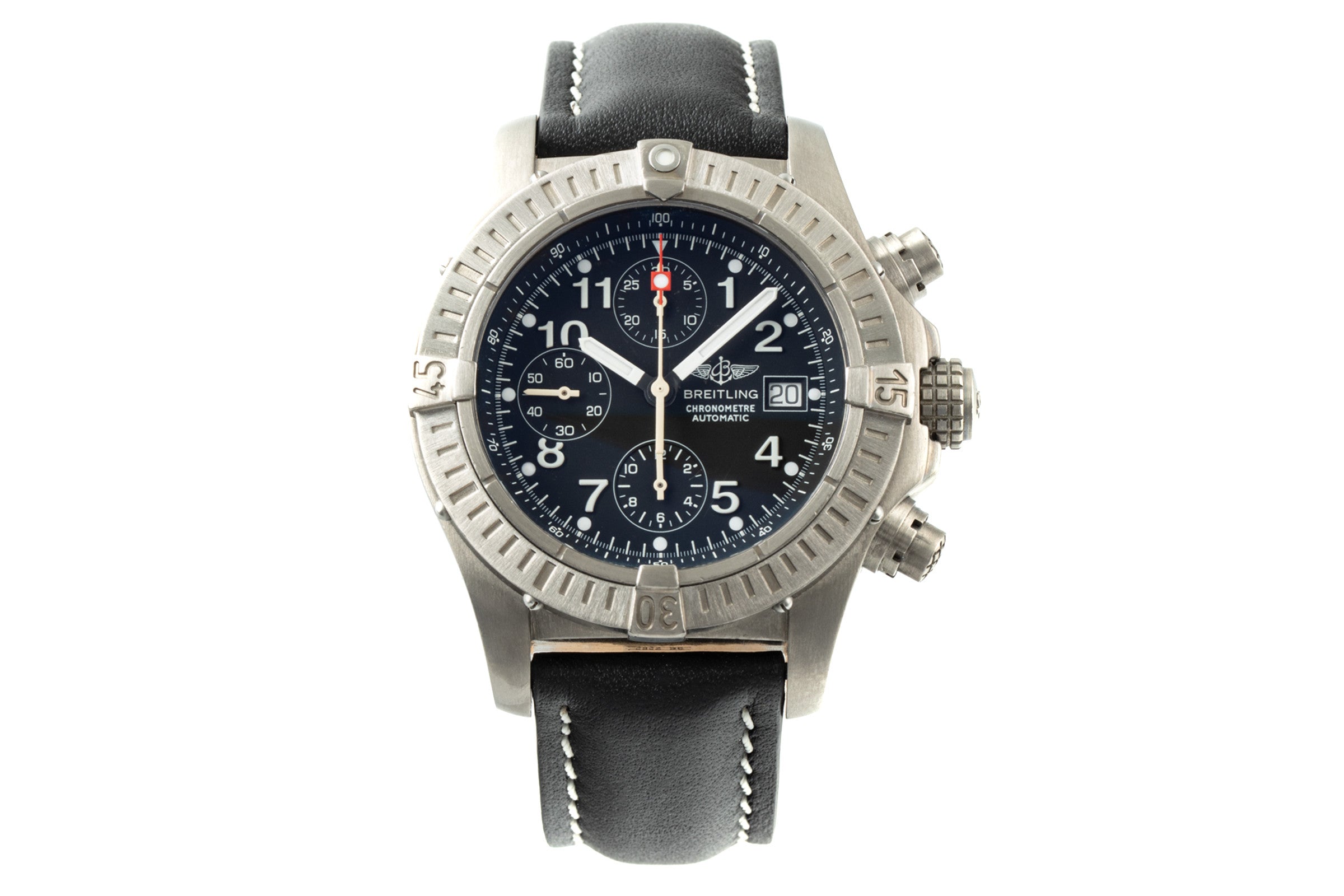 Breitling Avenger chronograph titanium automatic men's watch E13360 LP: 5100EUR  [2200311]