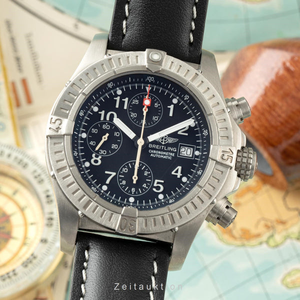 Breitling Avenger chronograph titanium automatic men's watch E13360 LP: 5100EUR  [2200311]