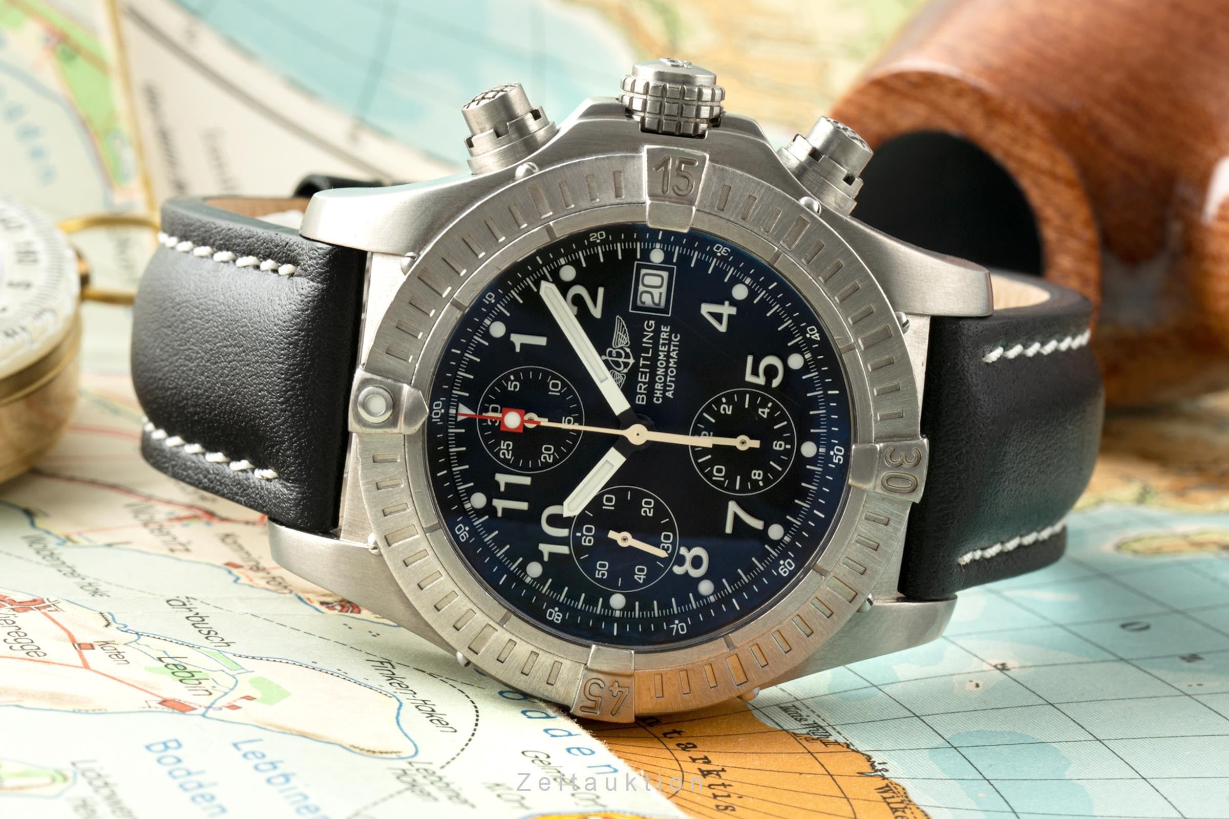 Breitling Avenger chronograph titanium automatic B13 Ref