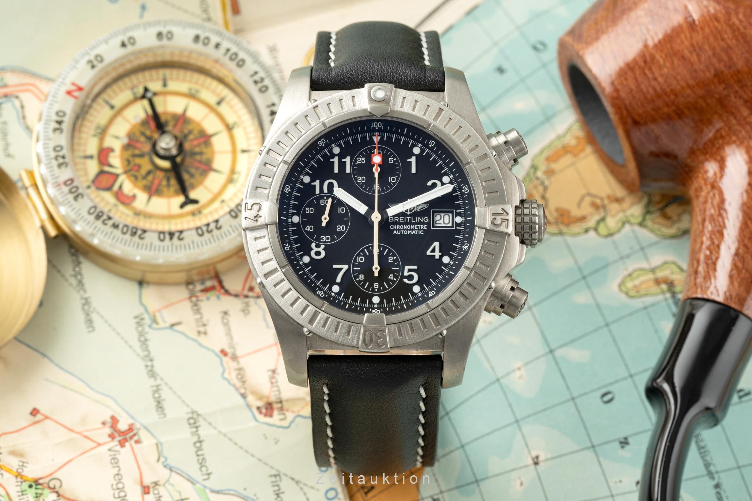 Breitling Avenger chronograph titanium automatic B13 Ref