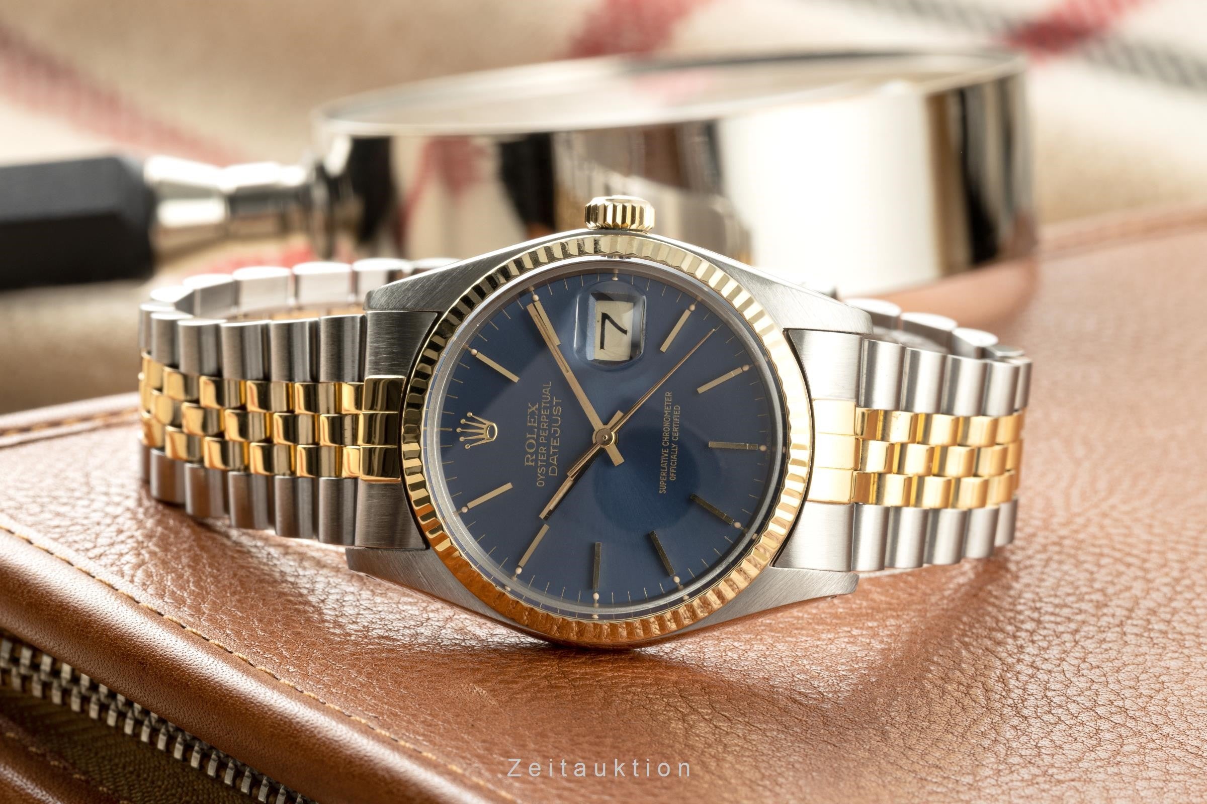 Rolex Datejust acero / oro automático reloj para caballeros 16013 Vintage  [2200359]