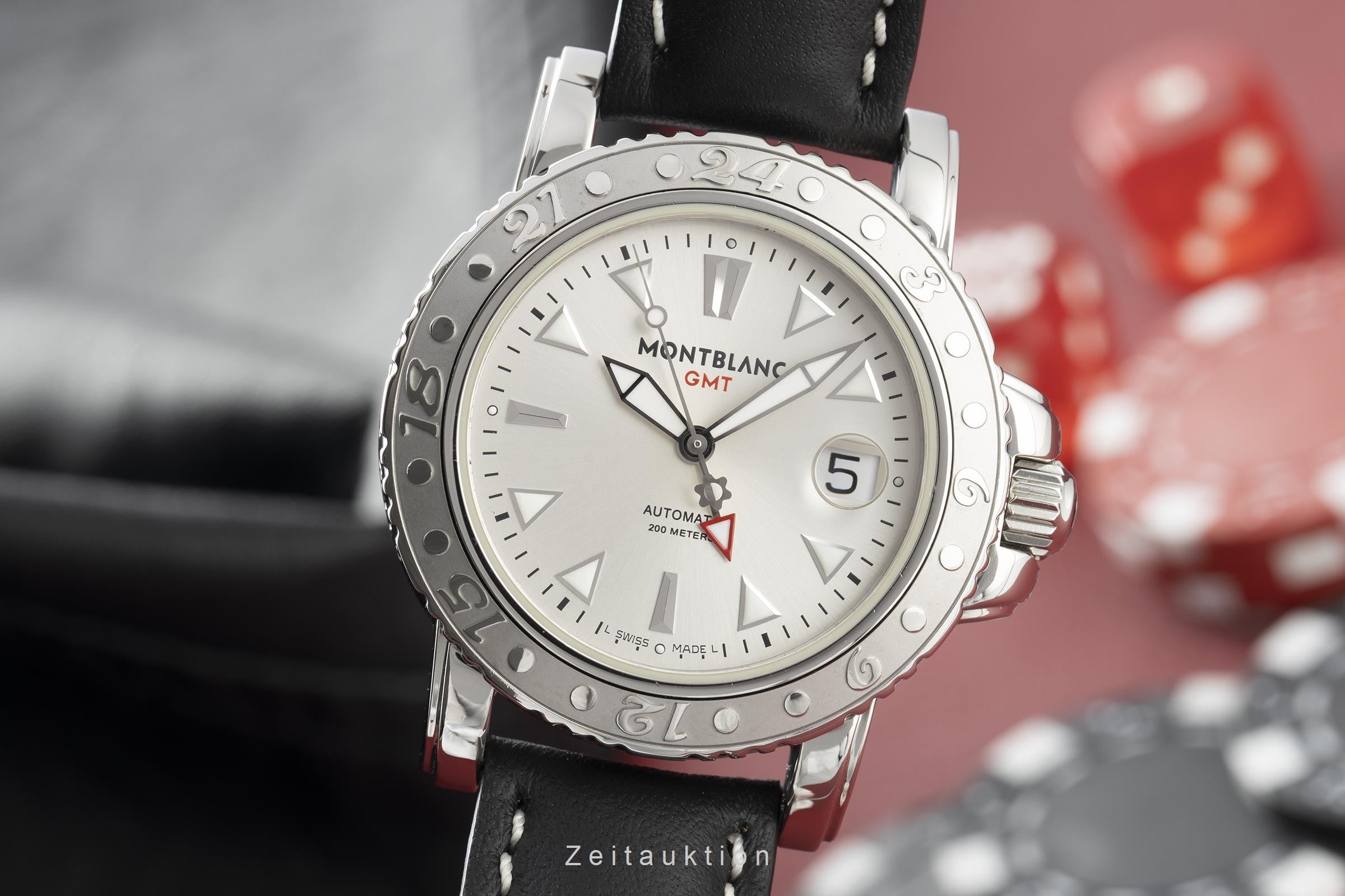 Montblanc Sport GMT acero automático reloj para caballeros 7061  [2200379]