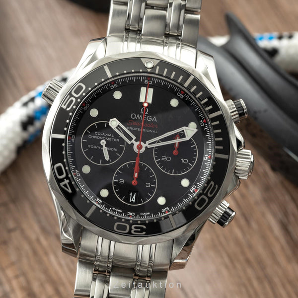 Omega Seamaster chronograph steel automatic men's watch 212.30.44.50.01.001 LP: 5100EUR  [2200392]