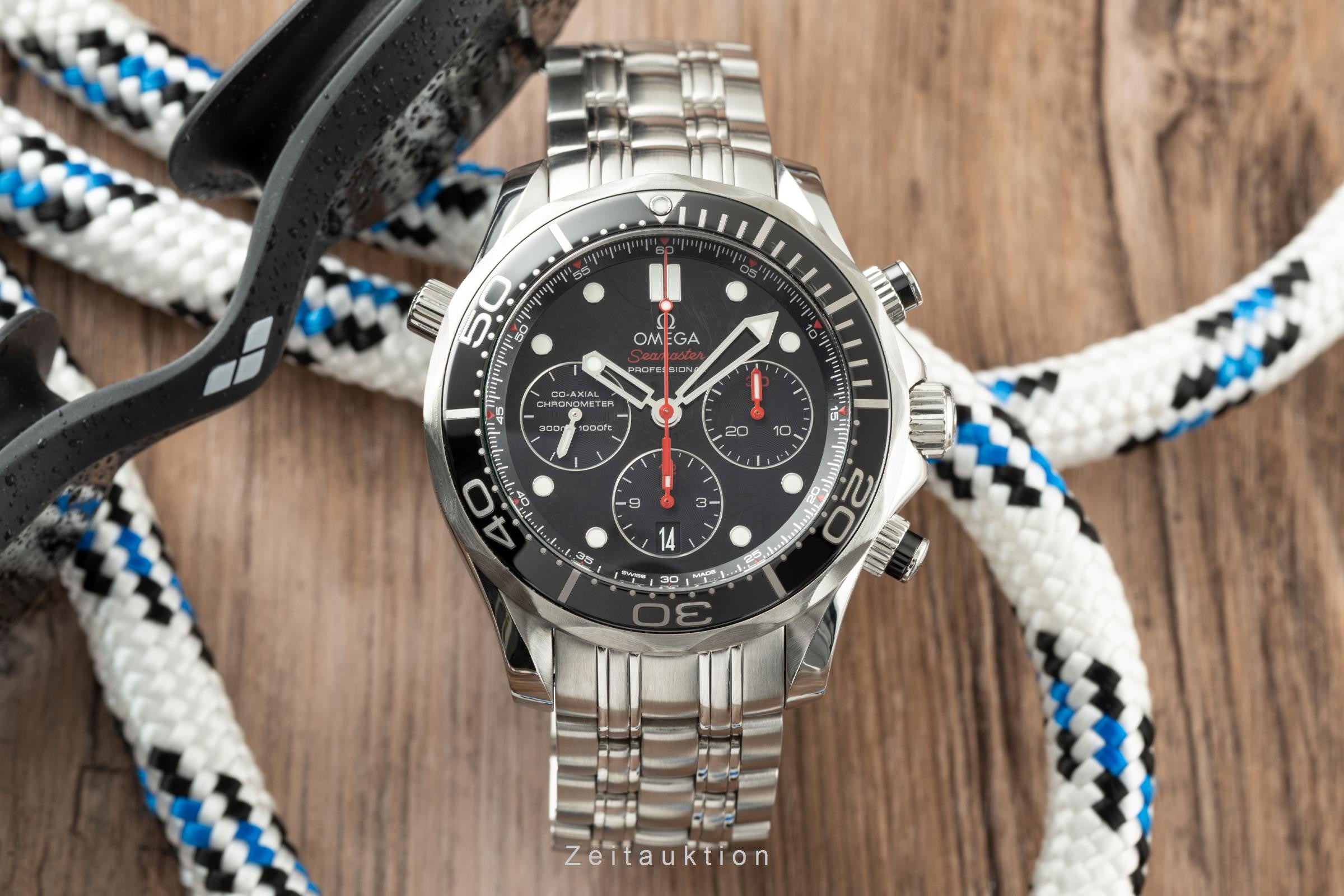 Omega Seamaster chronograph steel automatic men's watch 212.30.44.50.01.001 LP: 5100EUR  [2200392]