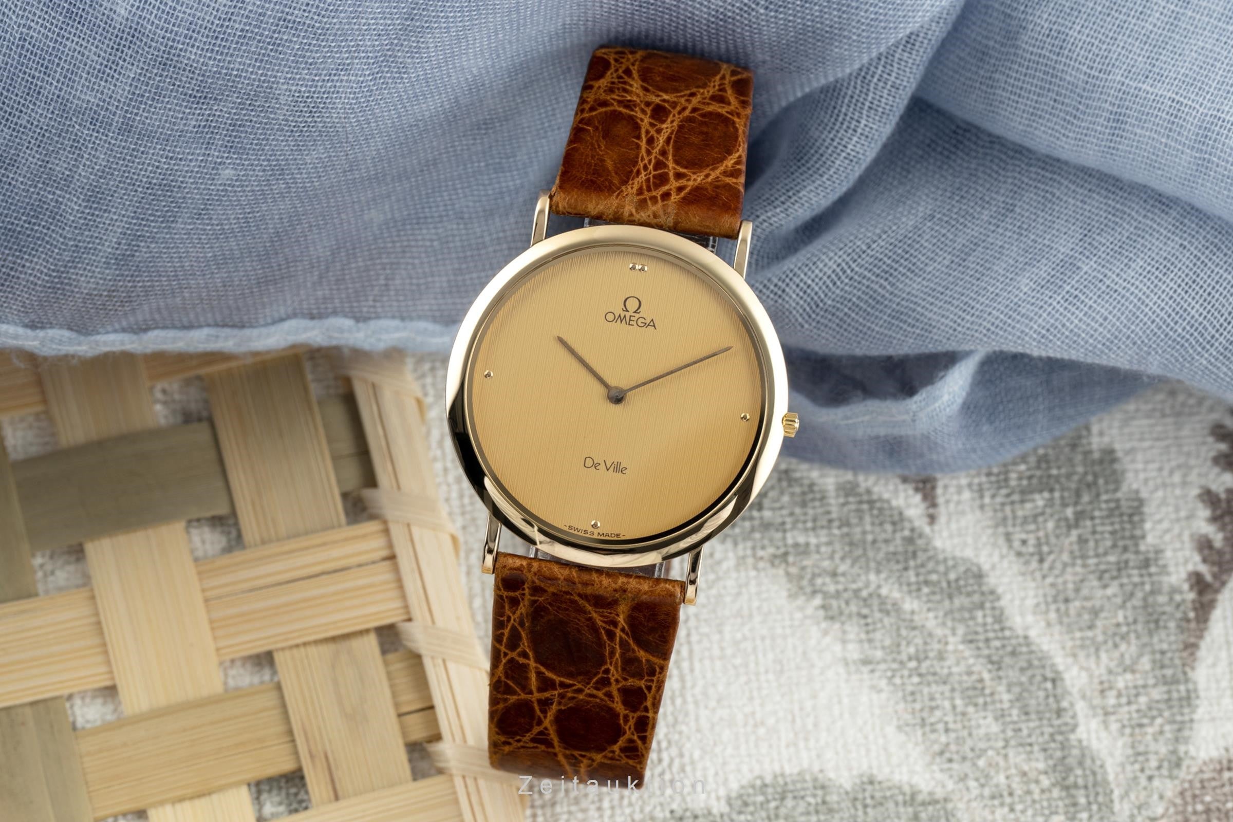 Omega De Ville gold-plated quartz unisex 191.0222  [2200461]