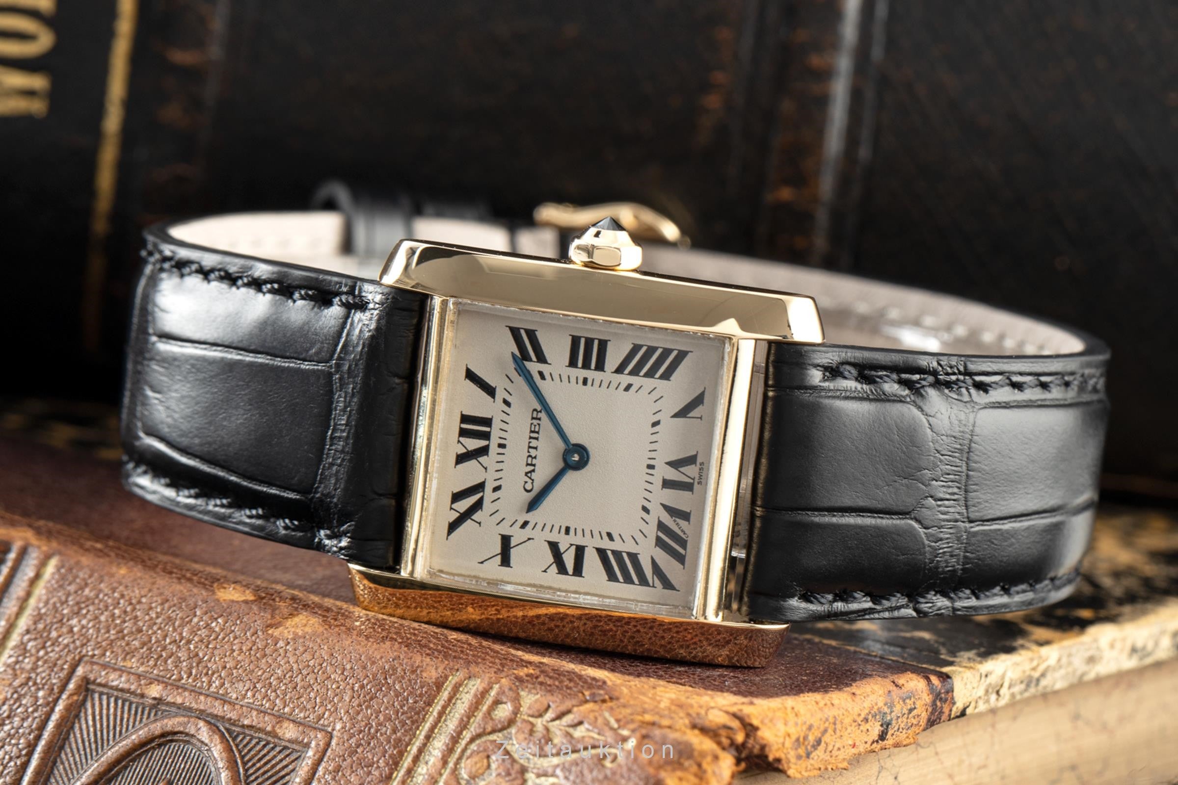 Cartier Tank Francaise 18 ct gold quartz Kal. 157.06 Ref. 1821