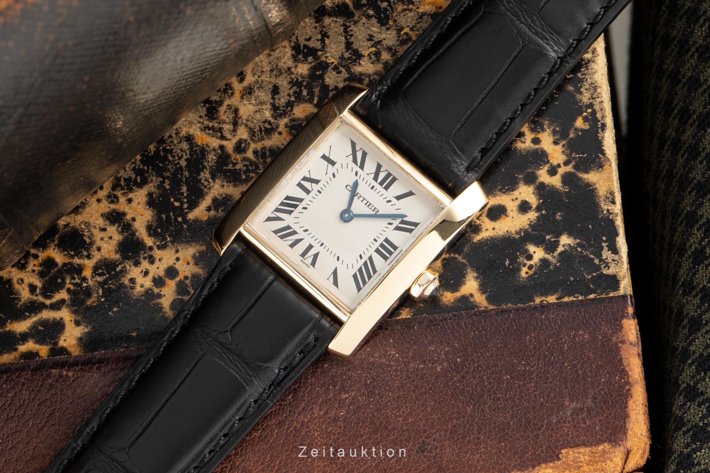 Cartier Tank Francaise oro de 18 quilates cuarzo reloj para damas  1821 LP: 9250EUR  [2200548]