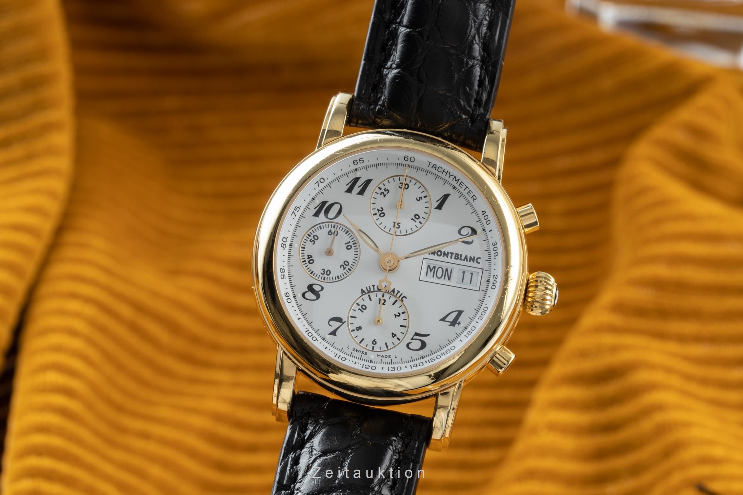 Montblanc Meisterstück cronógrafo acero / banado en oro automático reloj para caballeros 7001 LP: 3890EUR  [2200551]