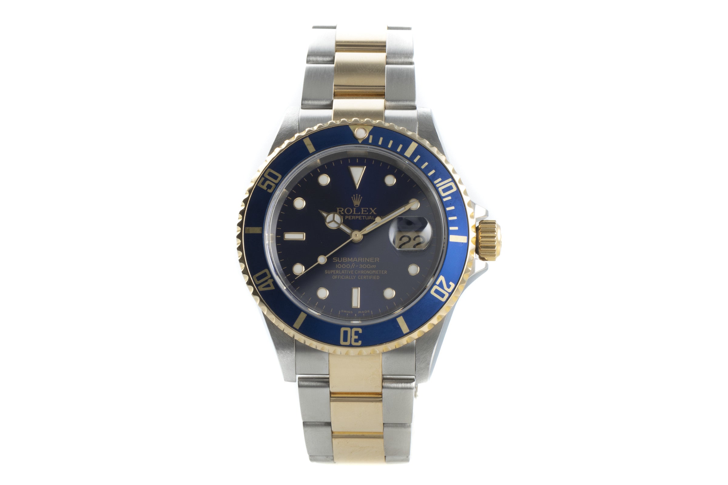 Rolex Submariner steel / gold automatic men's watch 16613T  [2200568]