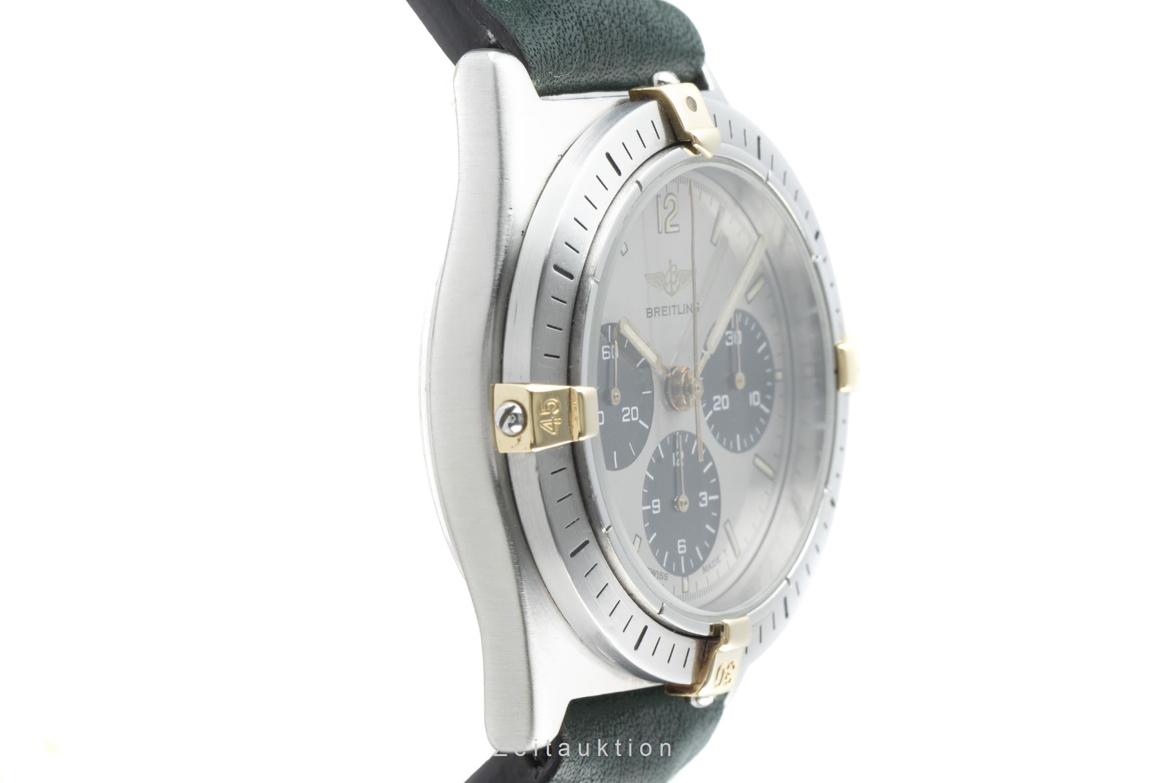 Breitling Callisto Chronograph Stahl / Gold Handaufzug Herrenuhr Ref. 80520N  [2200595]