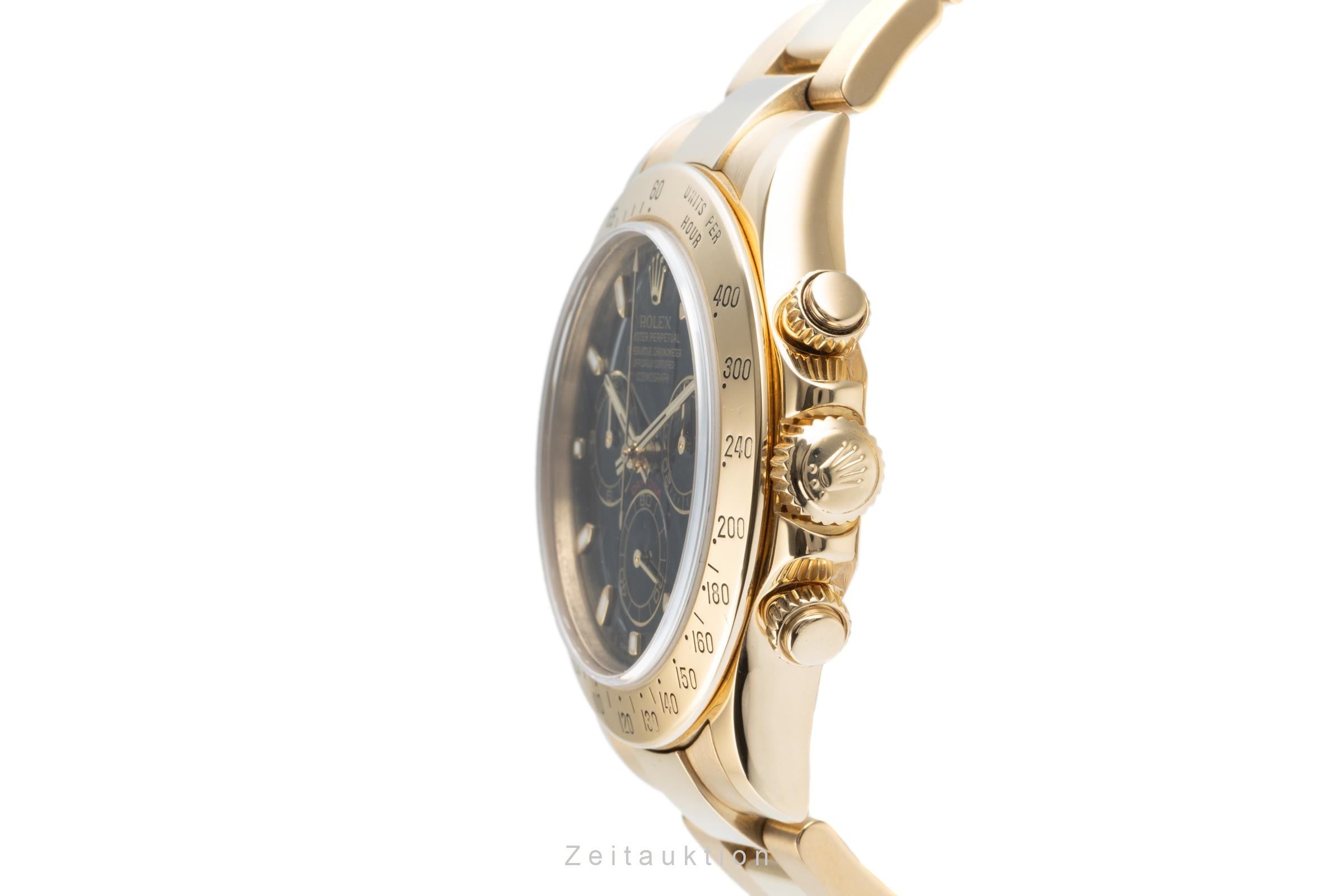 Rolex Daytona 18K Gold Chronograph Herrenuhr Oyster Perpetual Ref 116528 P-Serie [2200605]