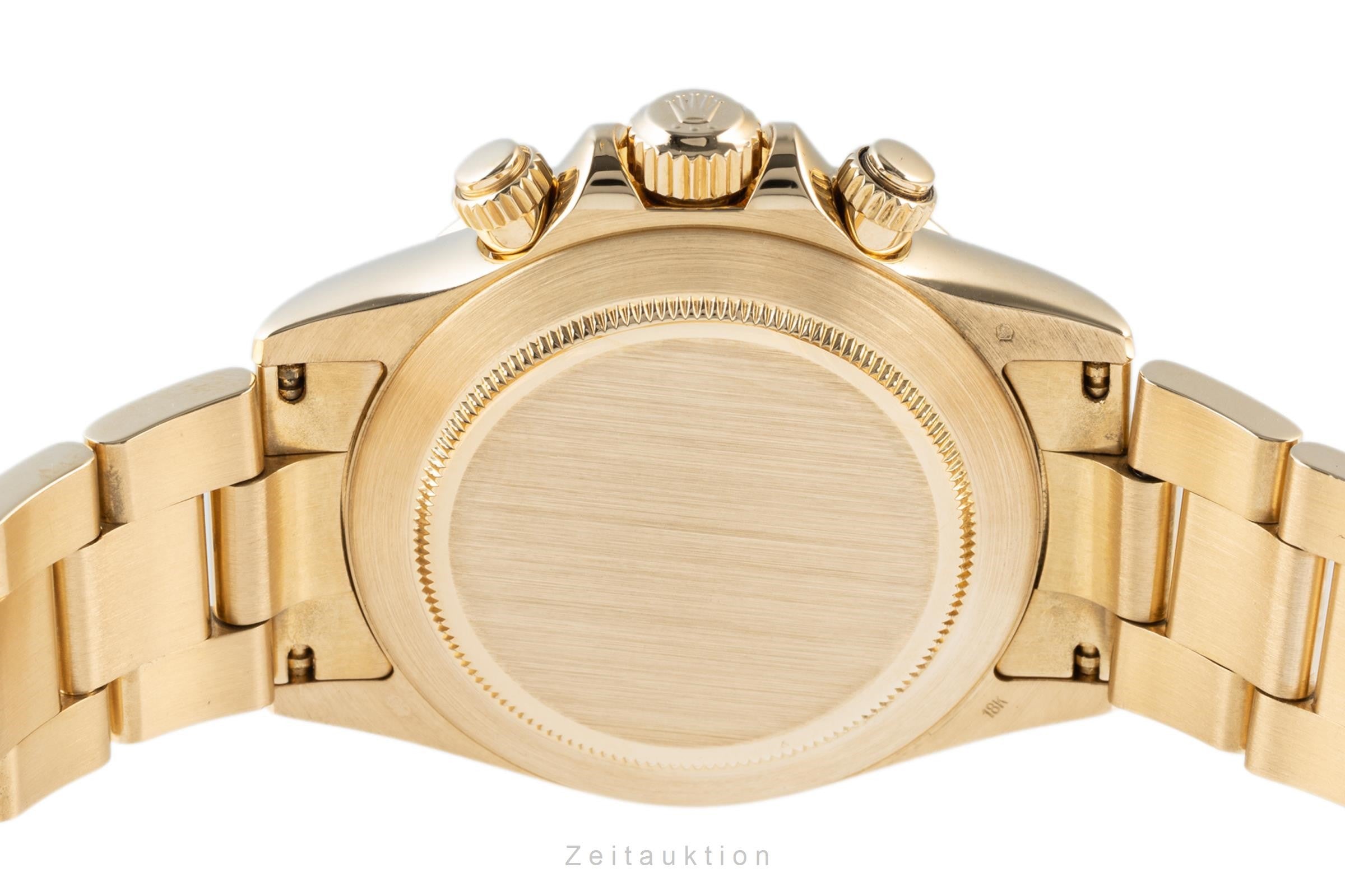 Rolex Daytona 18K Gold Chronograph Herrenuhr Oyster Perpetual Ref 116528 P-Serie [2200605]