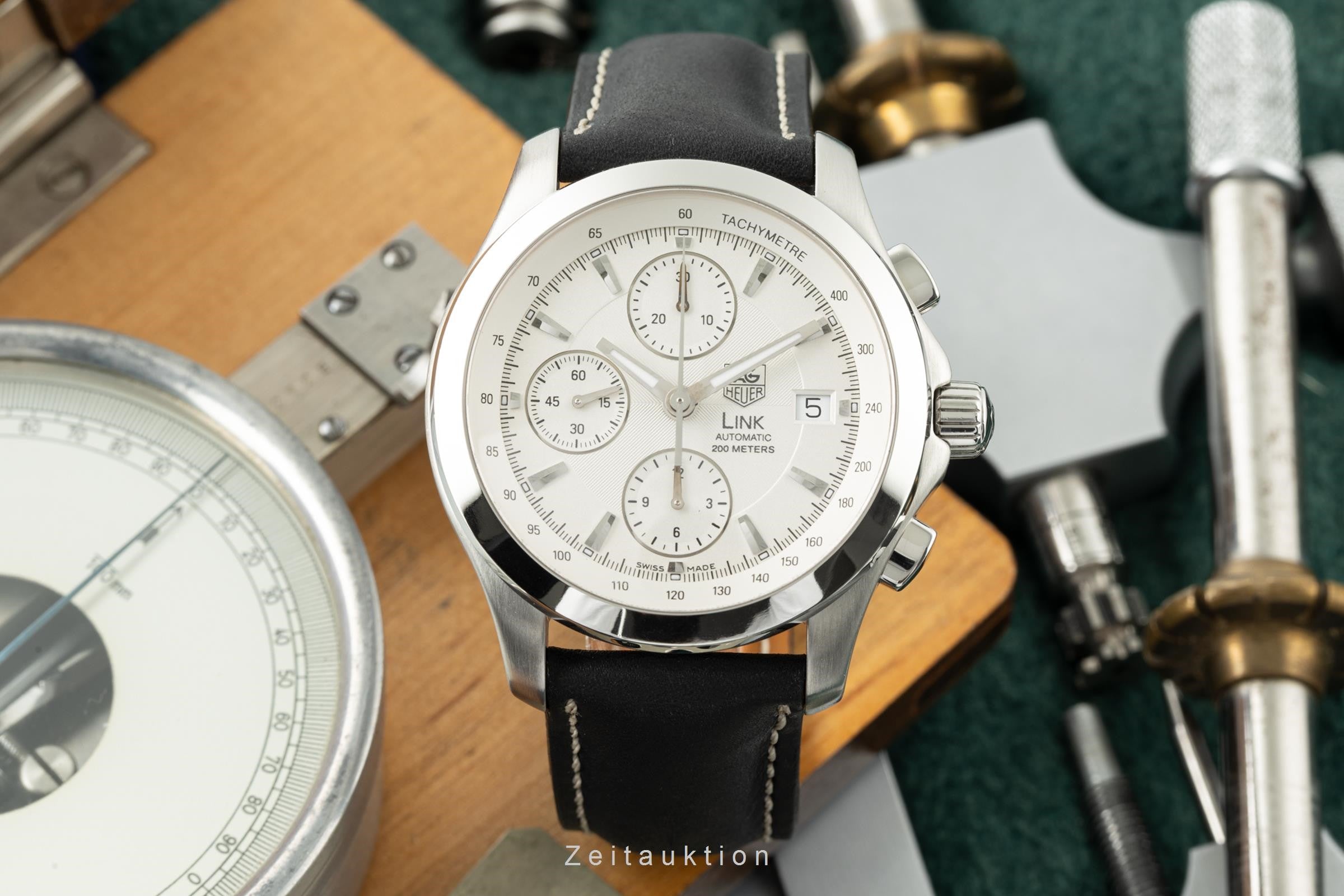 Tag Heuer Link chronograph steel automatic men's watch CJF2111 LP: 4250EUR  [2200613]