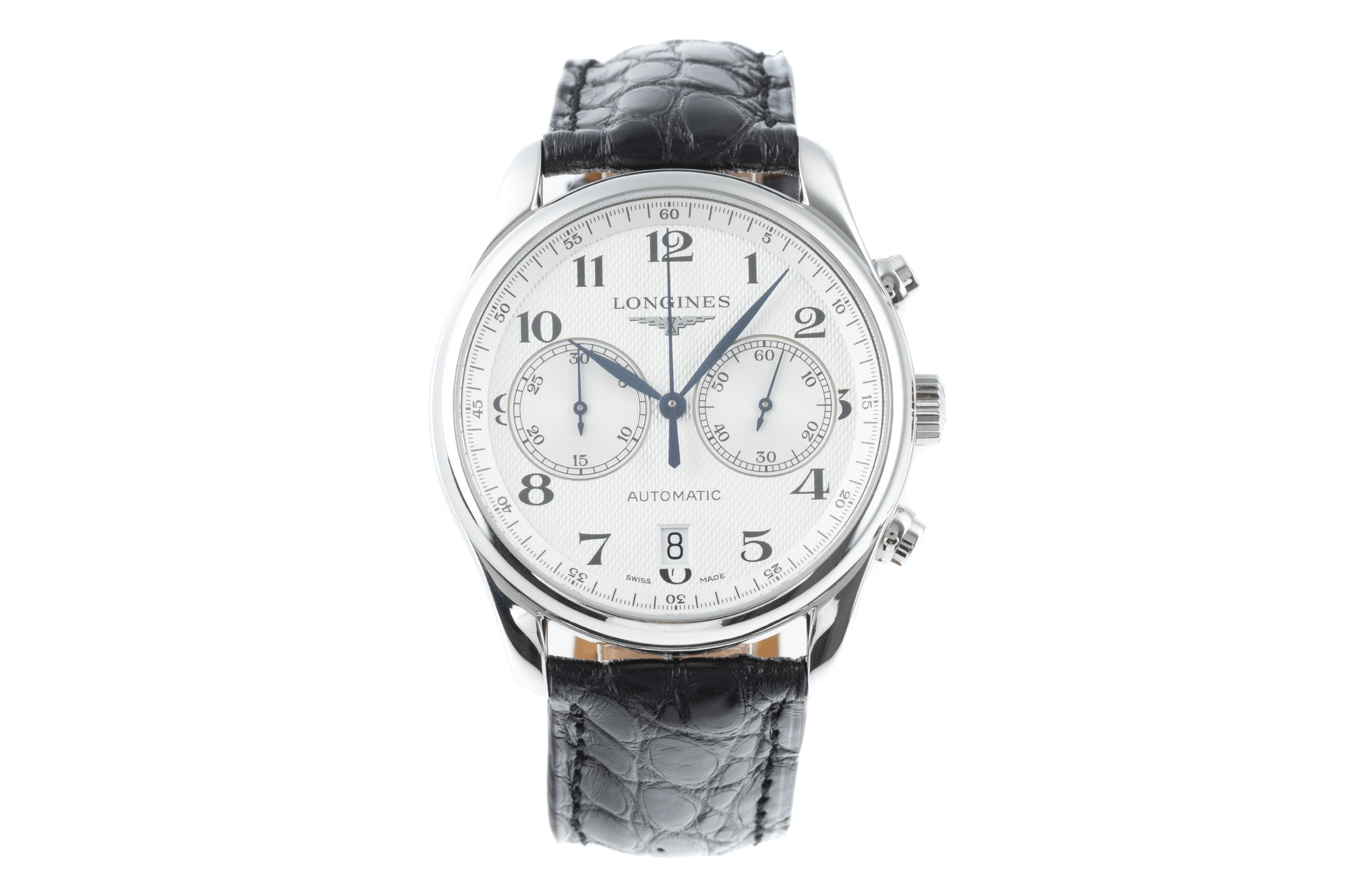 Longines Master Collection chronograph steel automatic men's watch L2.629.4 LP: 2690EUR  [2200619]