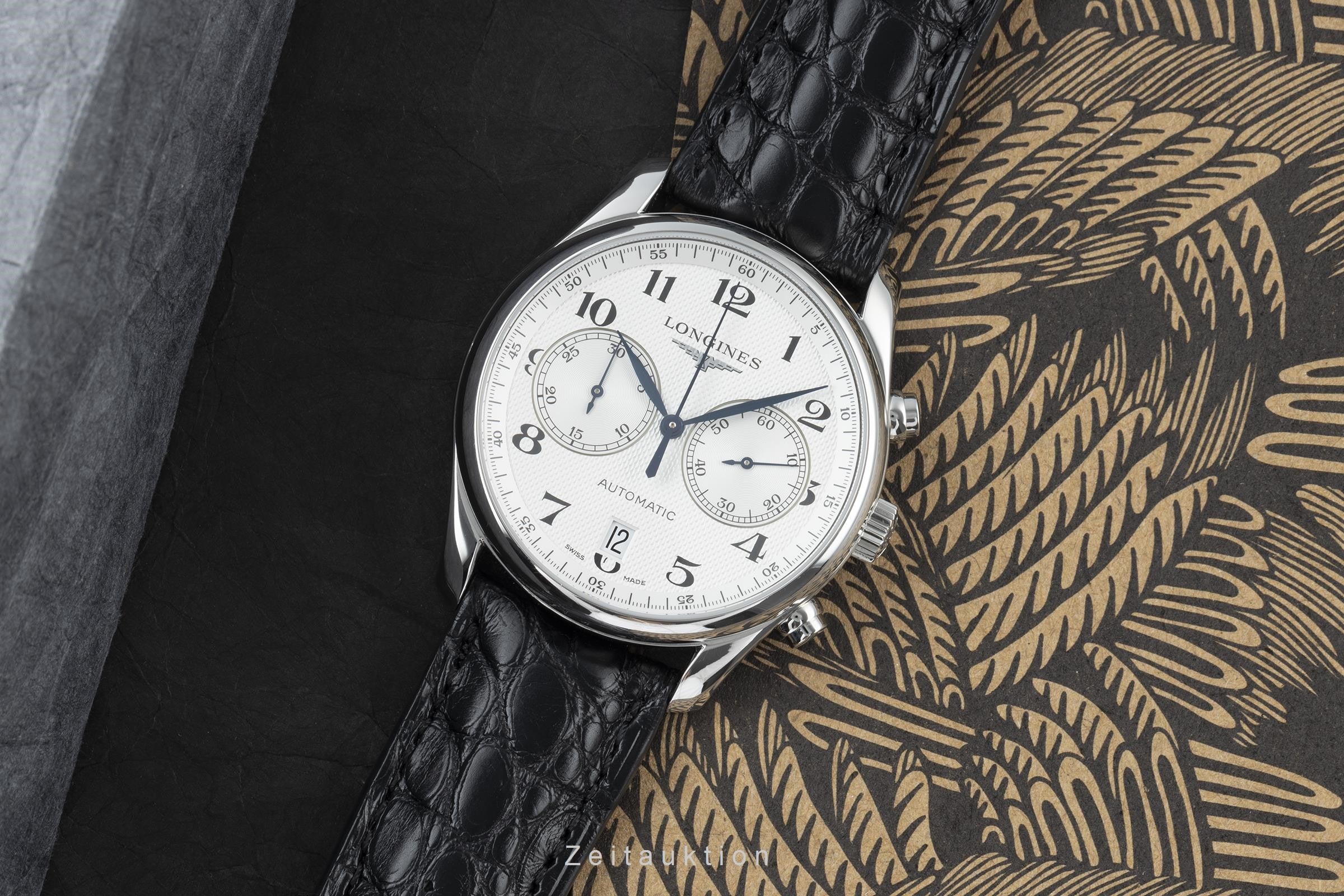 Longines Master Collection chronograph steel automatic men's watch L2.629.4 LP: 2690EUR  [2200619]