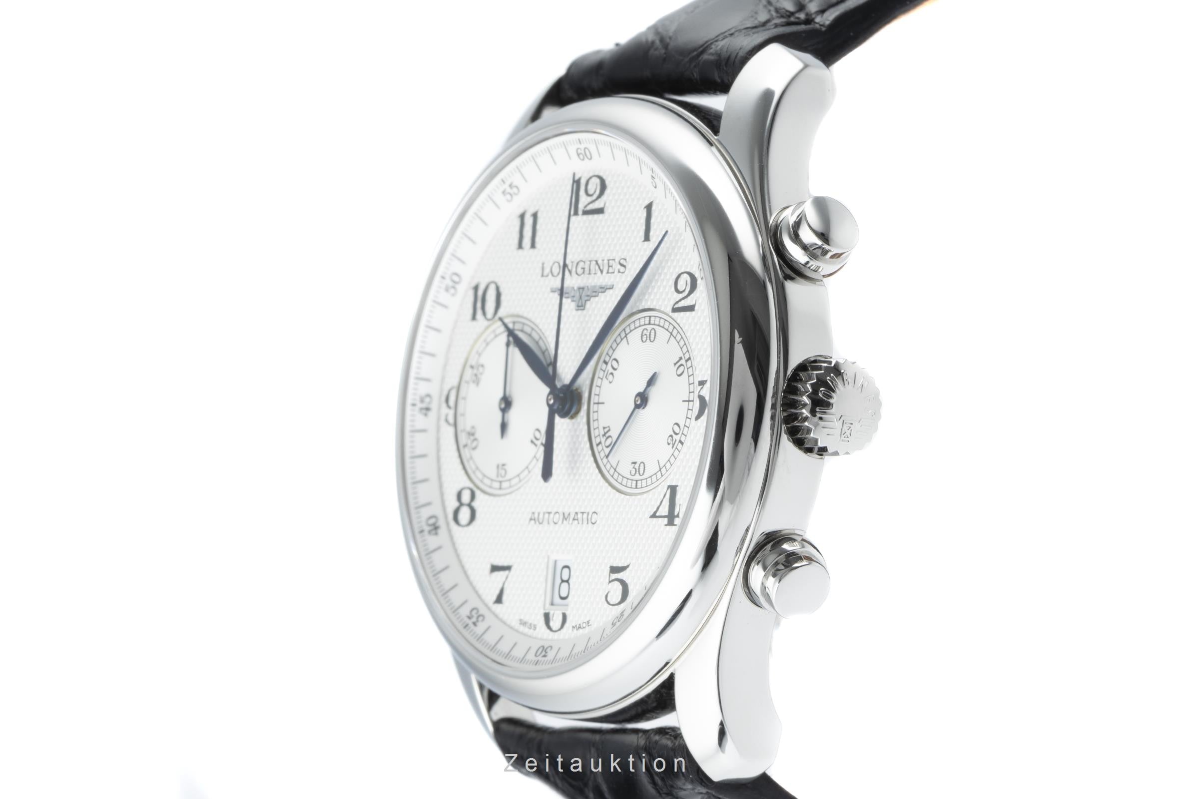 Longines Master Collection chronograph steel automatic men's watch L2.629.4 LP: 2690EUR  [2200619]