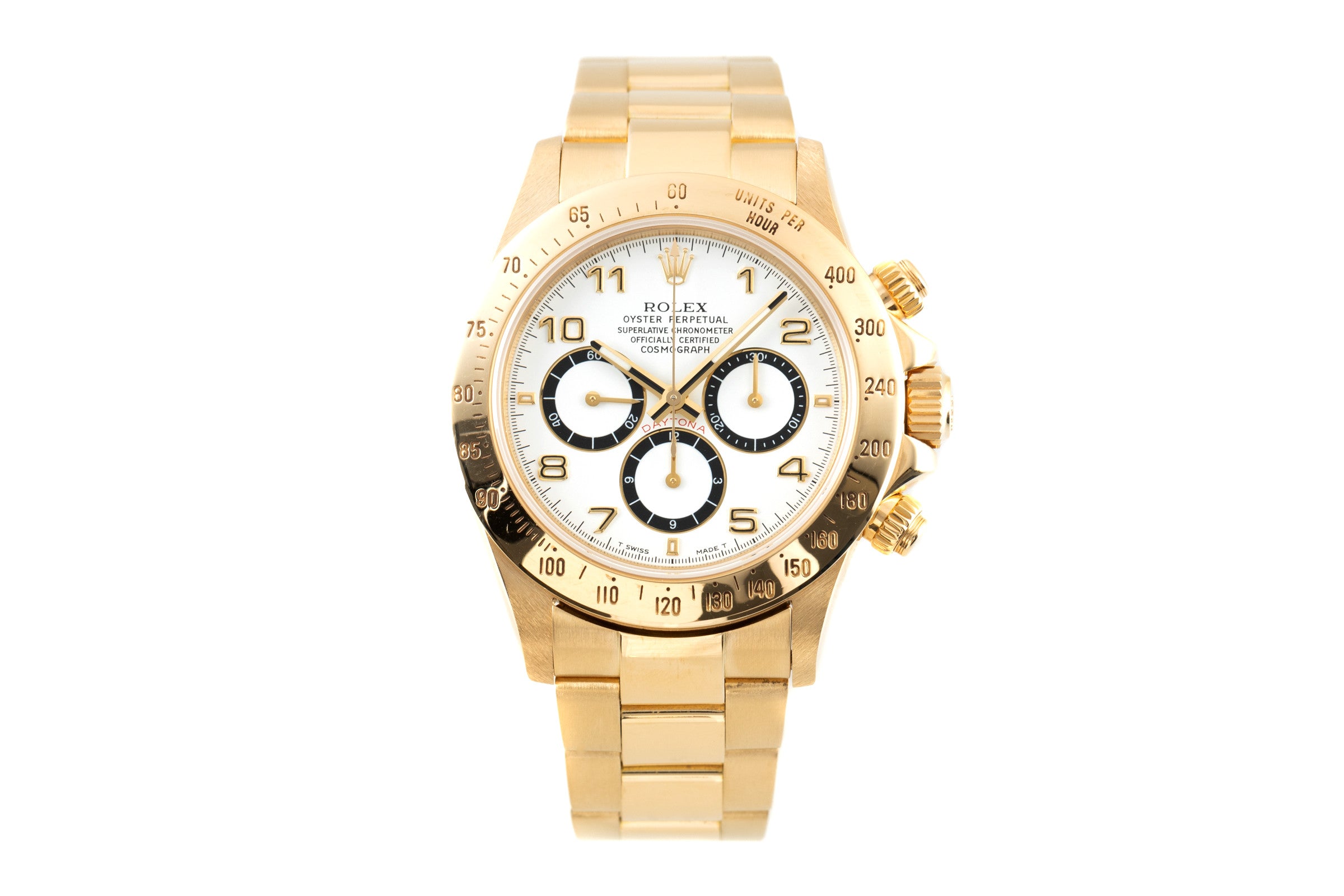 Rolex Daytona chronographe or 18 ct automatique montre pour hommes 16528  [2200622]