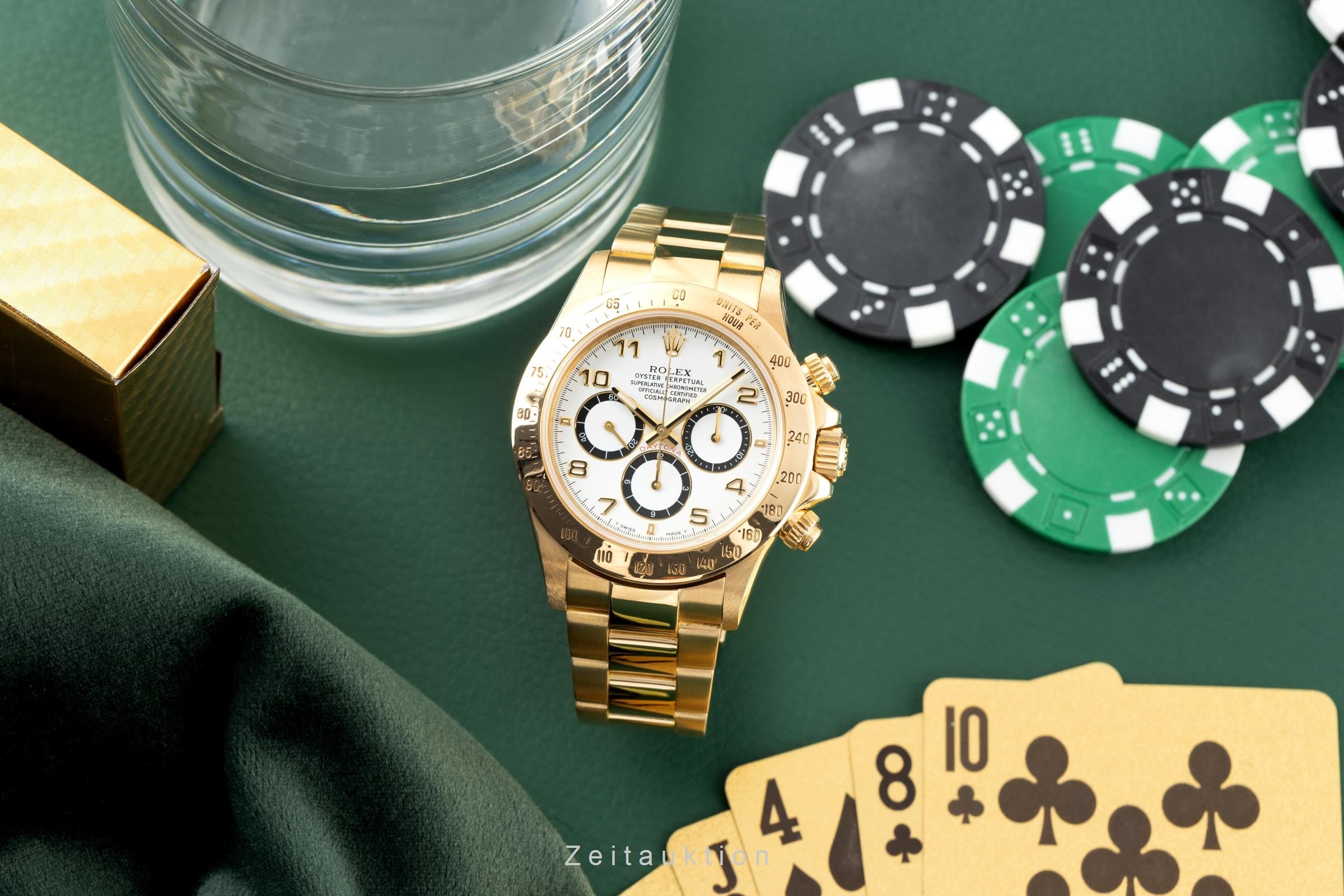 Rolex Daytona chronographe or 18 ct automatique montre pour hommes 16528  [2200622]