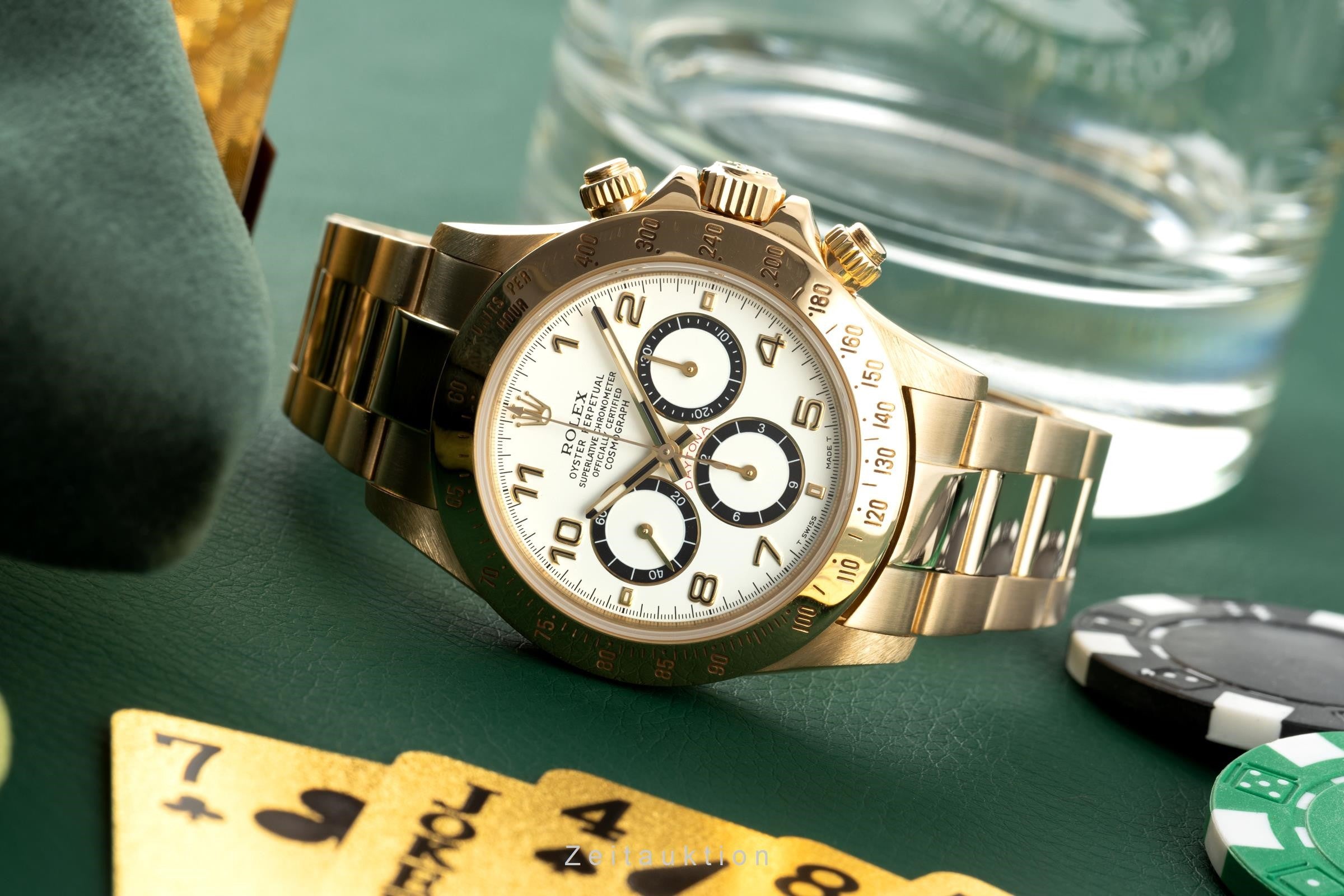 Rolex Daytona chronographe or 18 ct automatique montre pour hommes 16528  [2200622]