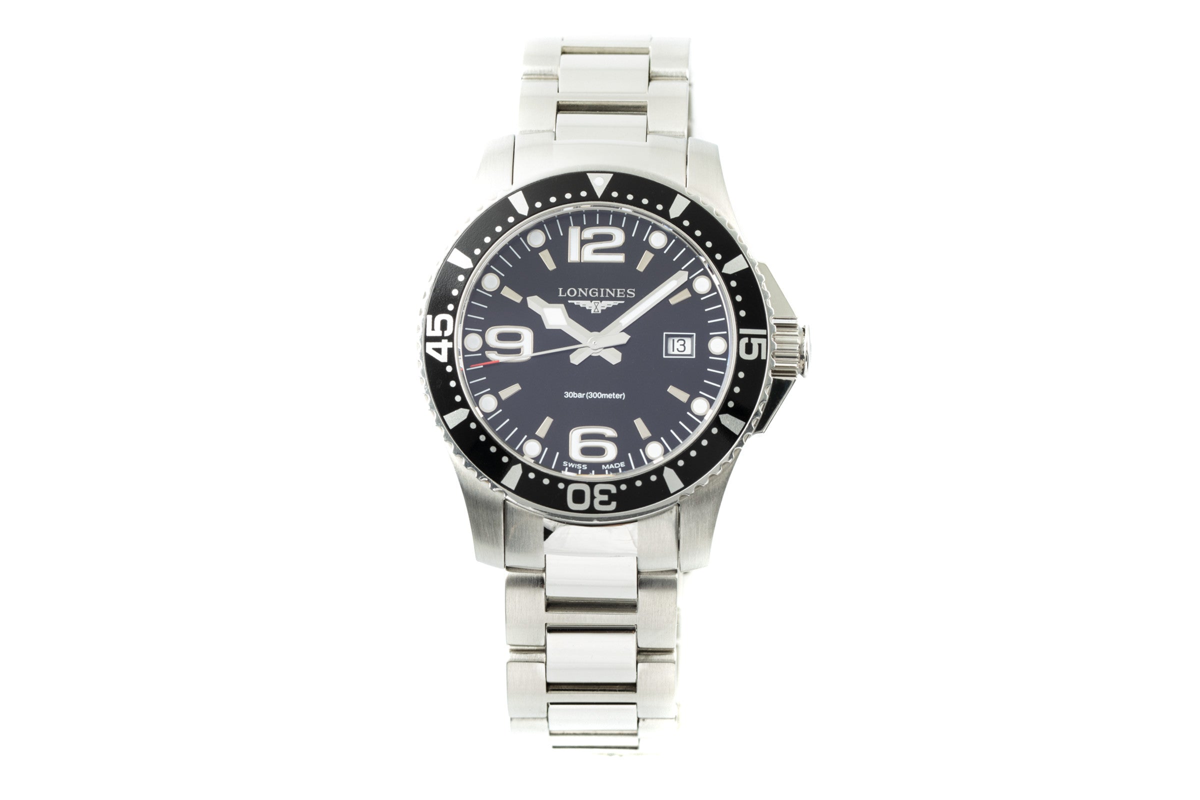 Longines Hydro Conquest steel quartz men's watch L3.730.4 LP: 940EUR  [2200661]