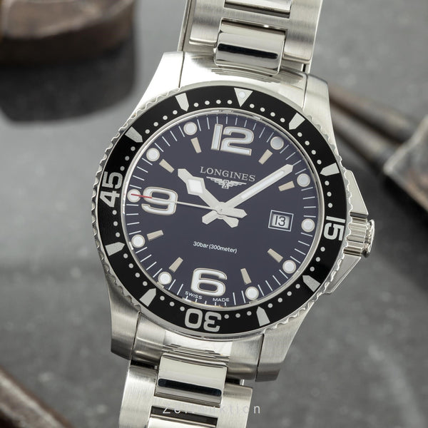 Longines Hydro Conquest steel quartz men's watch L3.730.4 LP: 940EUR  [2200661]