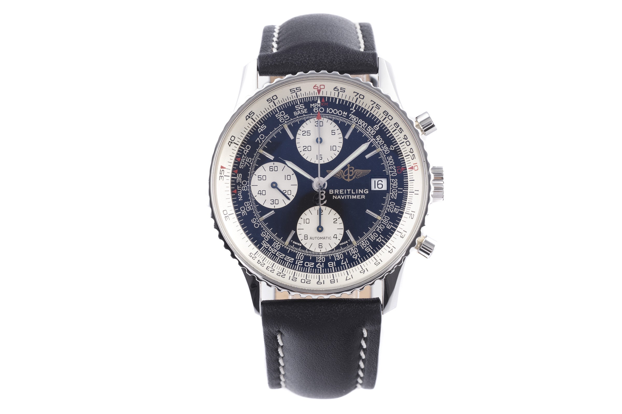Breitling Navitimer chronographe acier automatique montre pour hommes 81610 LP: 8300EUR  [2200680]