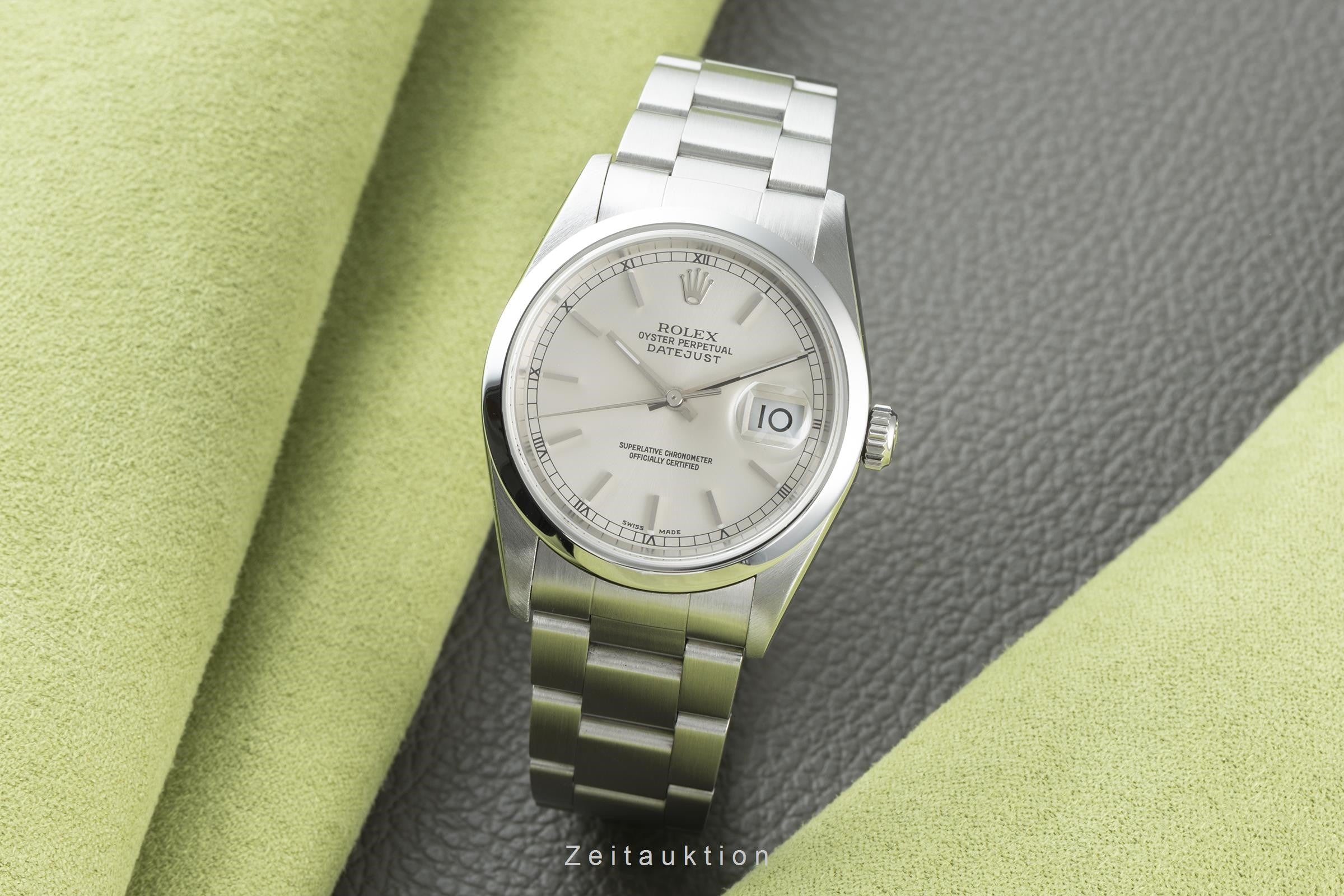 Rolex Datejust 36 Automatik Edelstahl Herrenuhr Oyster Perpetual Ref. 16200  [2200724]