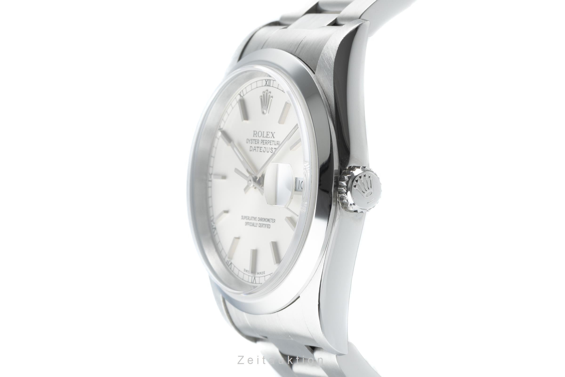 Rolex Datejust 36 Automatik Edelstahl Herrenuhr Oyster Perpetual Ref. 16200  [2200724]