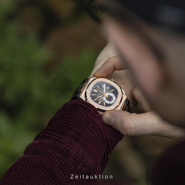 Patek Philippe Nautilus cronógrafo oro rosado de 18 quilates