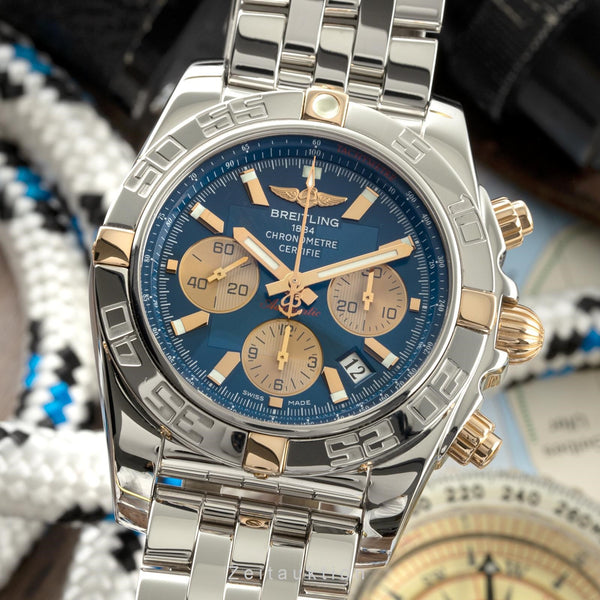 Breitling Chronomat 44 chronograph steel / gold automatic men's watch IB0110 LP: 8150EUR  [2200736]