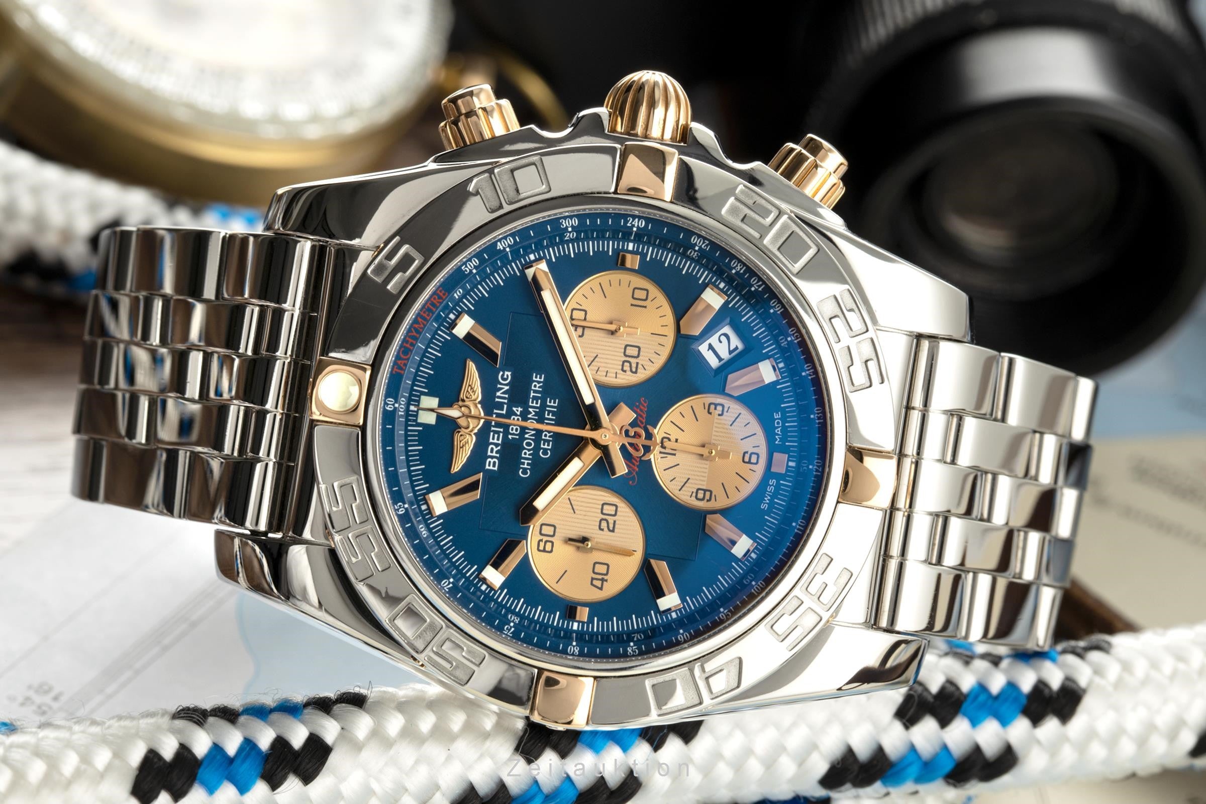 Breitling Chronomat 44 chronograph steel / gold automatic men's watch IB0110 LP: 8150EUR  [2200736]