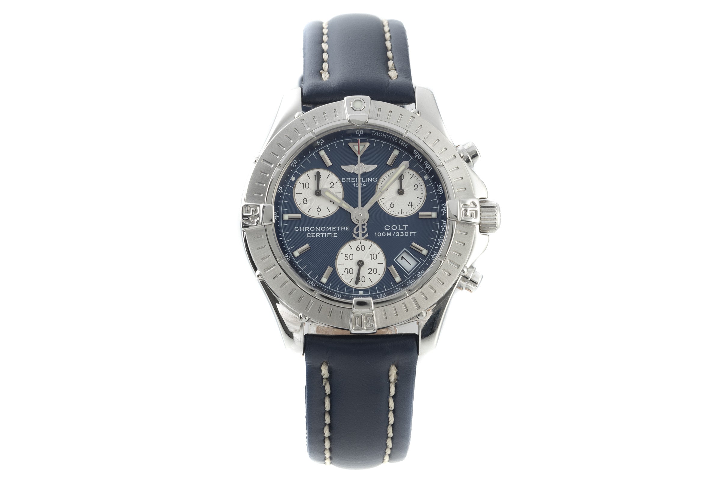 Breitling Colt chronographe acier quartz montre pour hommes A73350  [2200786]