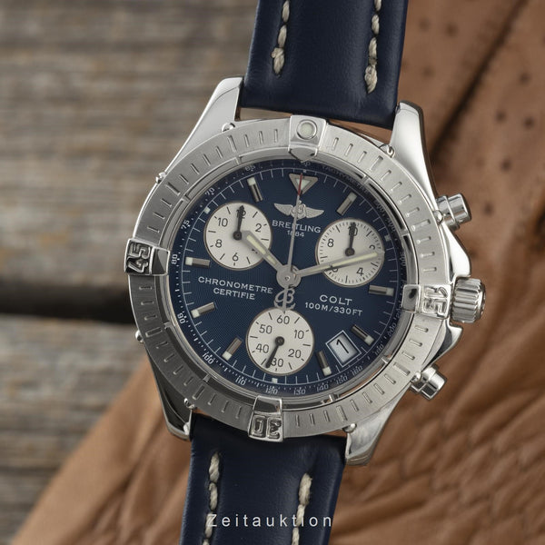 Breitling Colt chronographe acier quartz montre pour hommes A73350  [2200786]