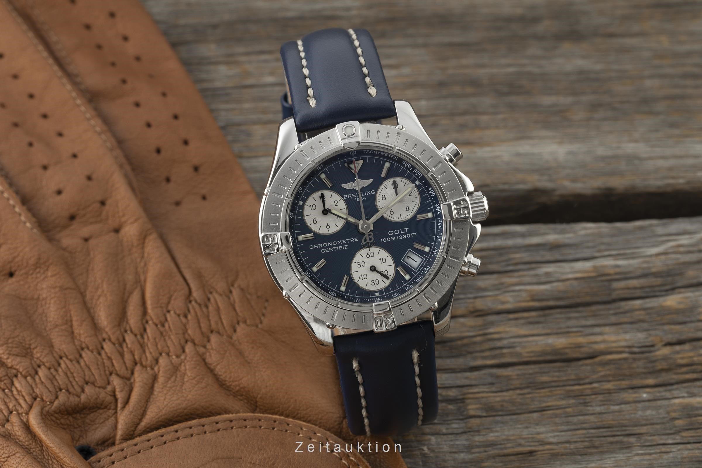 Breitling Colt chronographe acier quartz montre pour hommes A73350  [2200786]