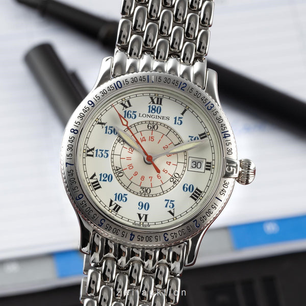 Longines Lindbergh Stundenwinkel acciaio automatismo orologio da uomo L2.617.4  [2200787]