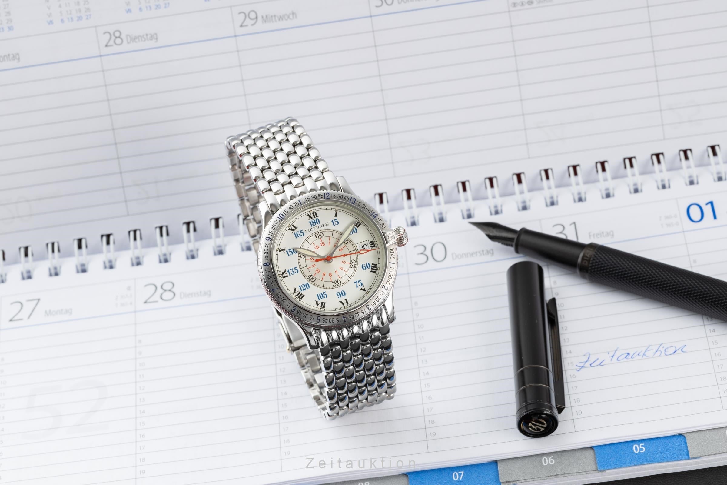 Longines Lindbergh Stundenwinkel acciaio automatismo orologio da uomo L2.617.4  [2200787]