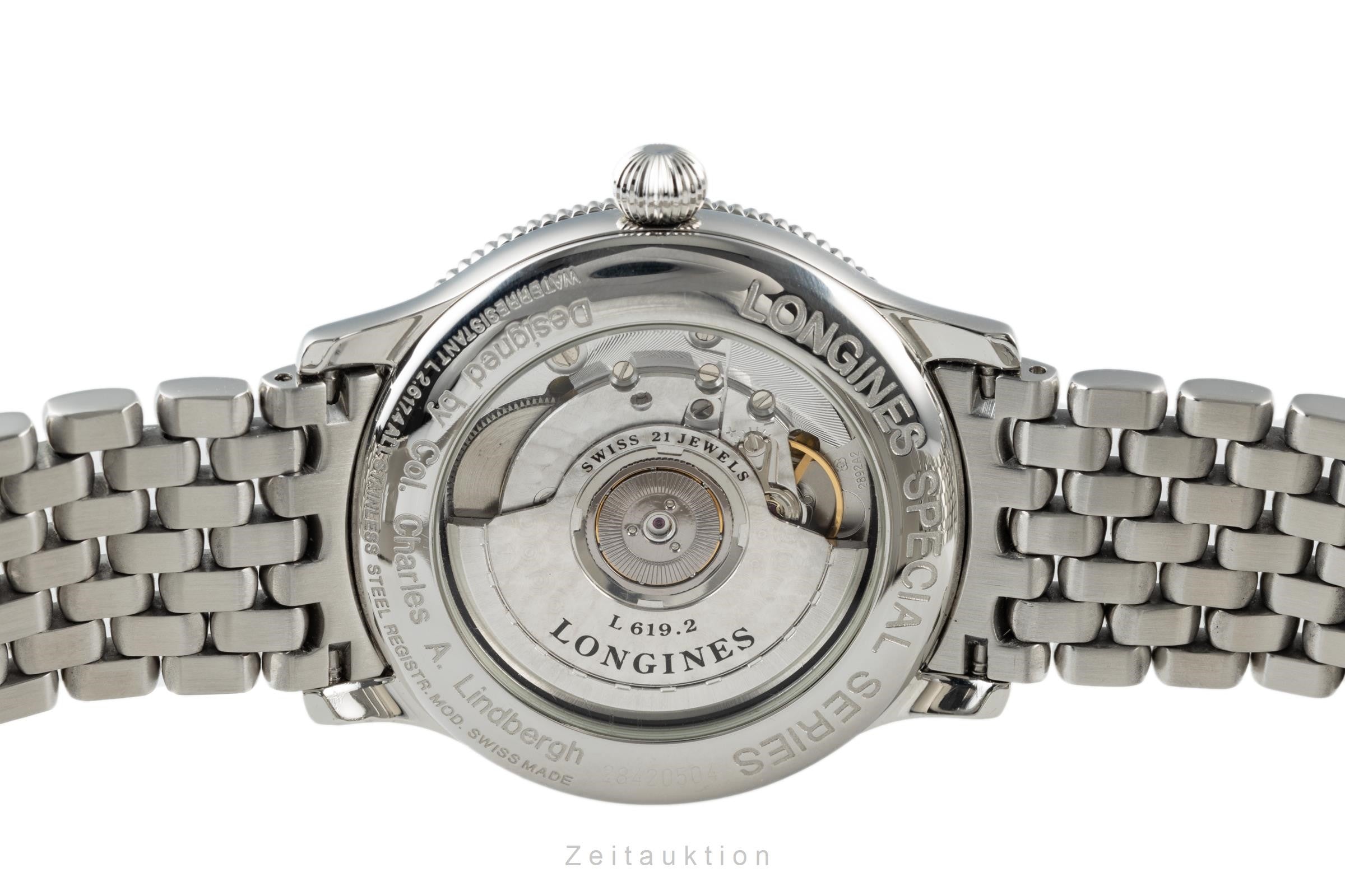 Longines Lindbergh Stundenwinkel acciaio automatismo orologio da uomo L2.617.4  [2200787]