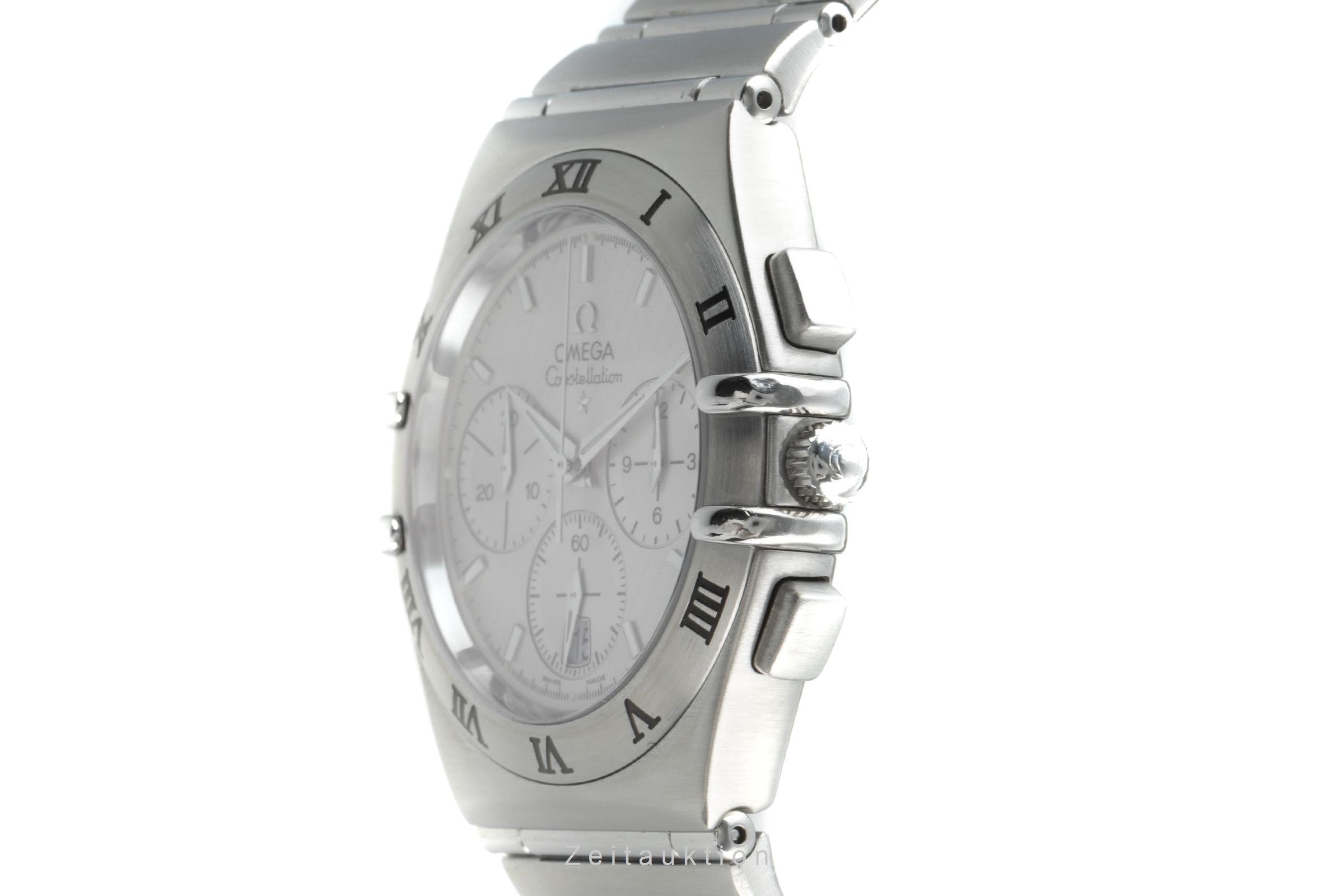 Omega Constellation chronograph steel quartz men's watch 1542.30.00, 386.1201 LP: 2470EUR  [2200798]