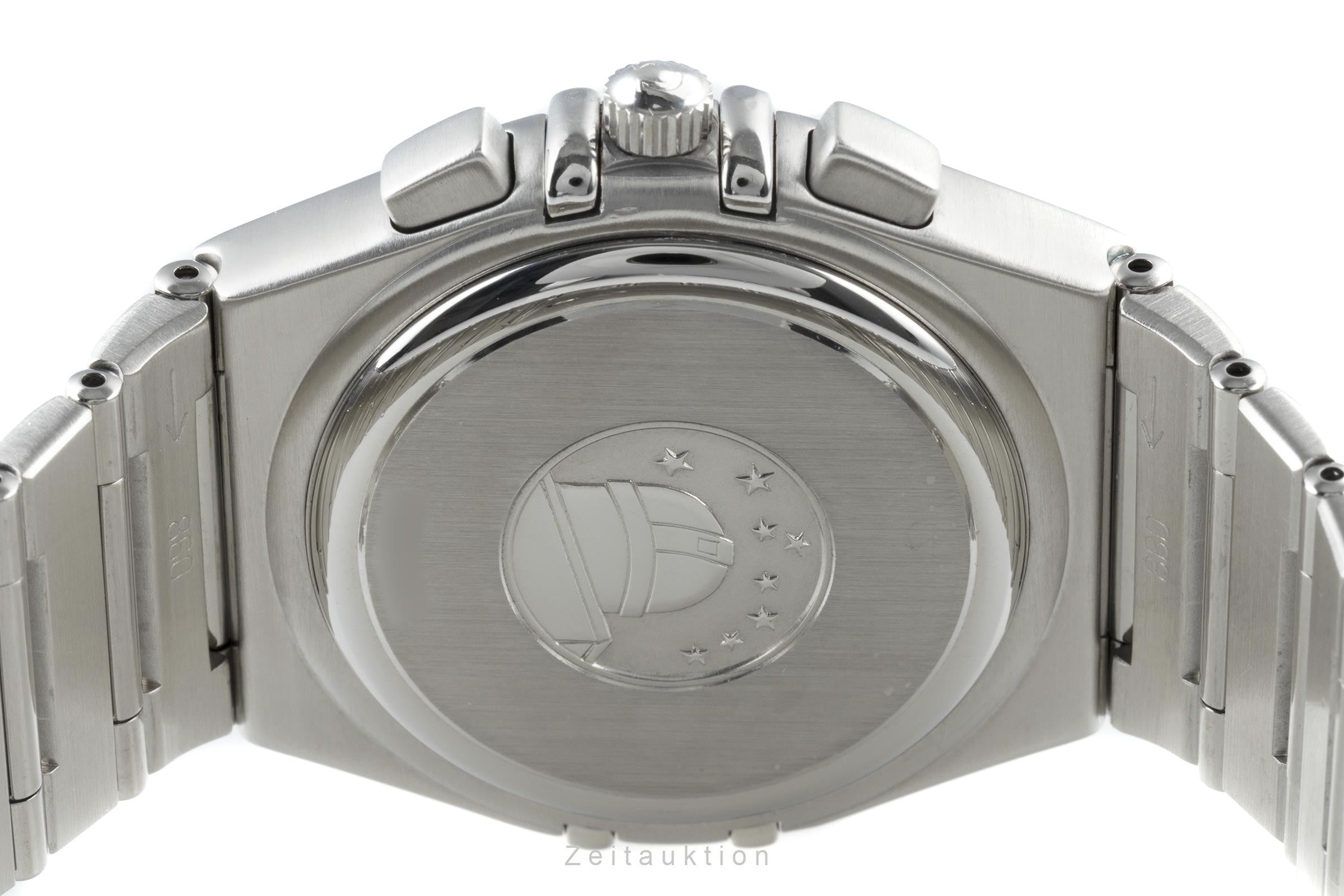 Omega Constellation chronograph steel quartz men's watch 1542.30.00, 386.1201 LP: 2470EUR  [2200798]