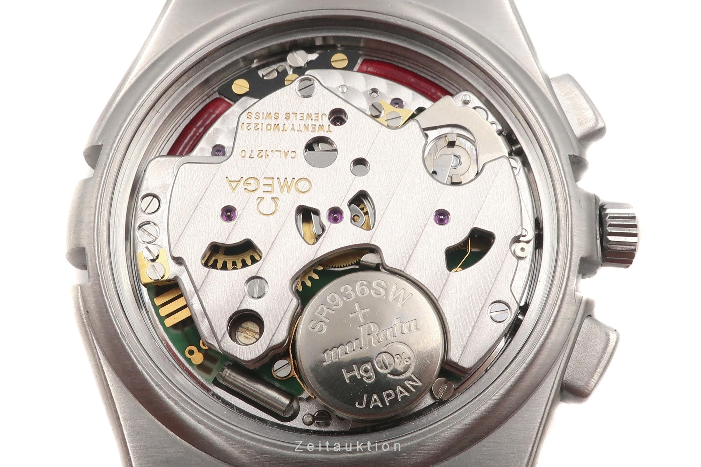 Omega Constellation chronograph steel quartz men's watch 1542.30.00, 386.1201 LP: 2470EUR  [2200798]