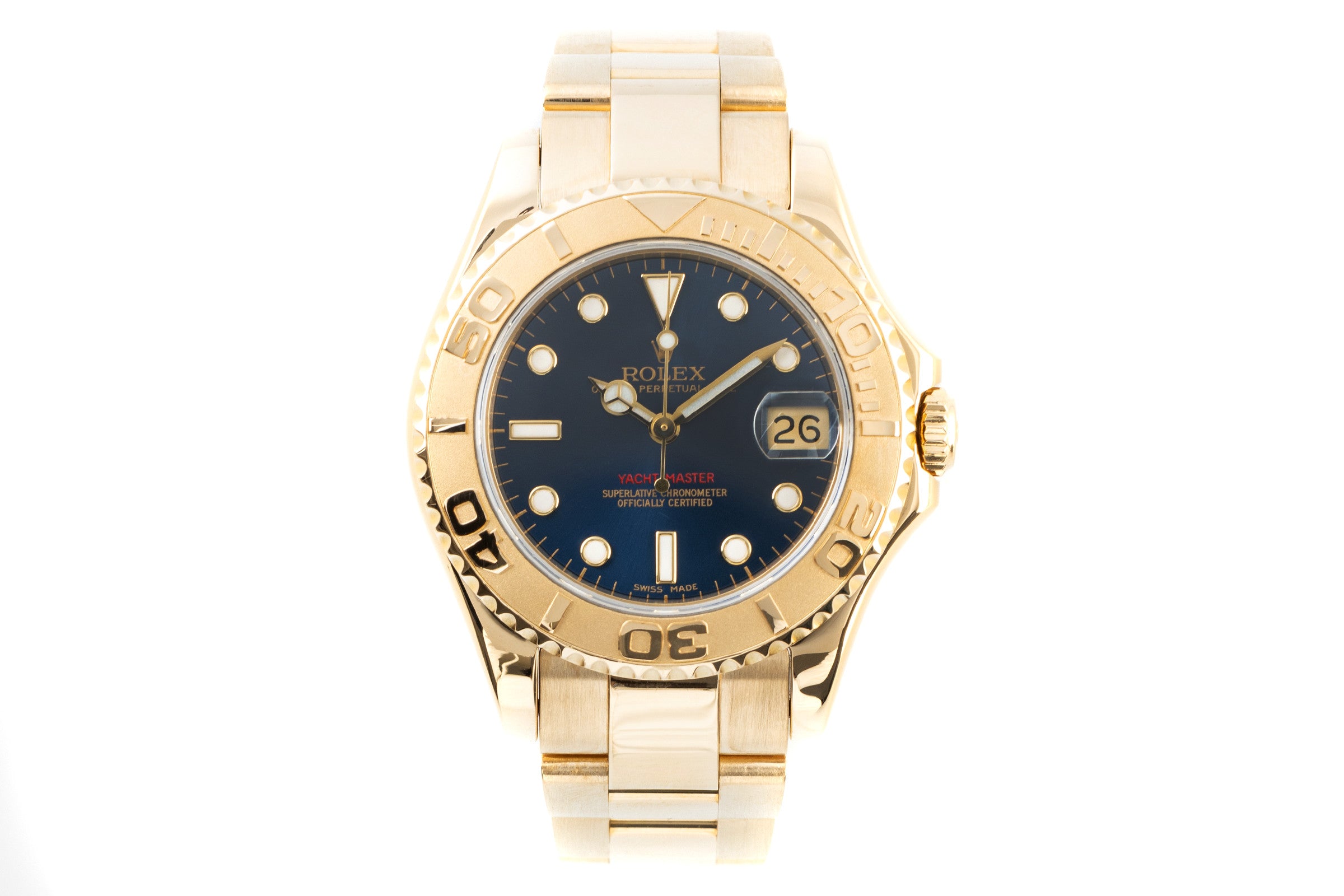 Rolex Yacht-Master 18 ct gold automatic men's watch 68628  [2200801]