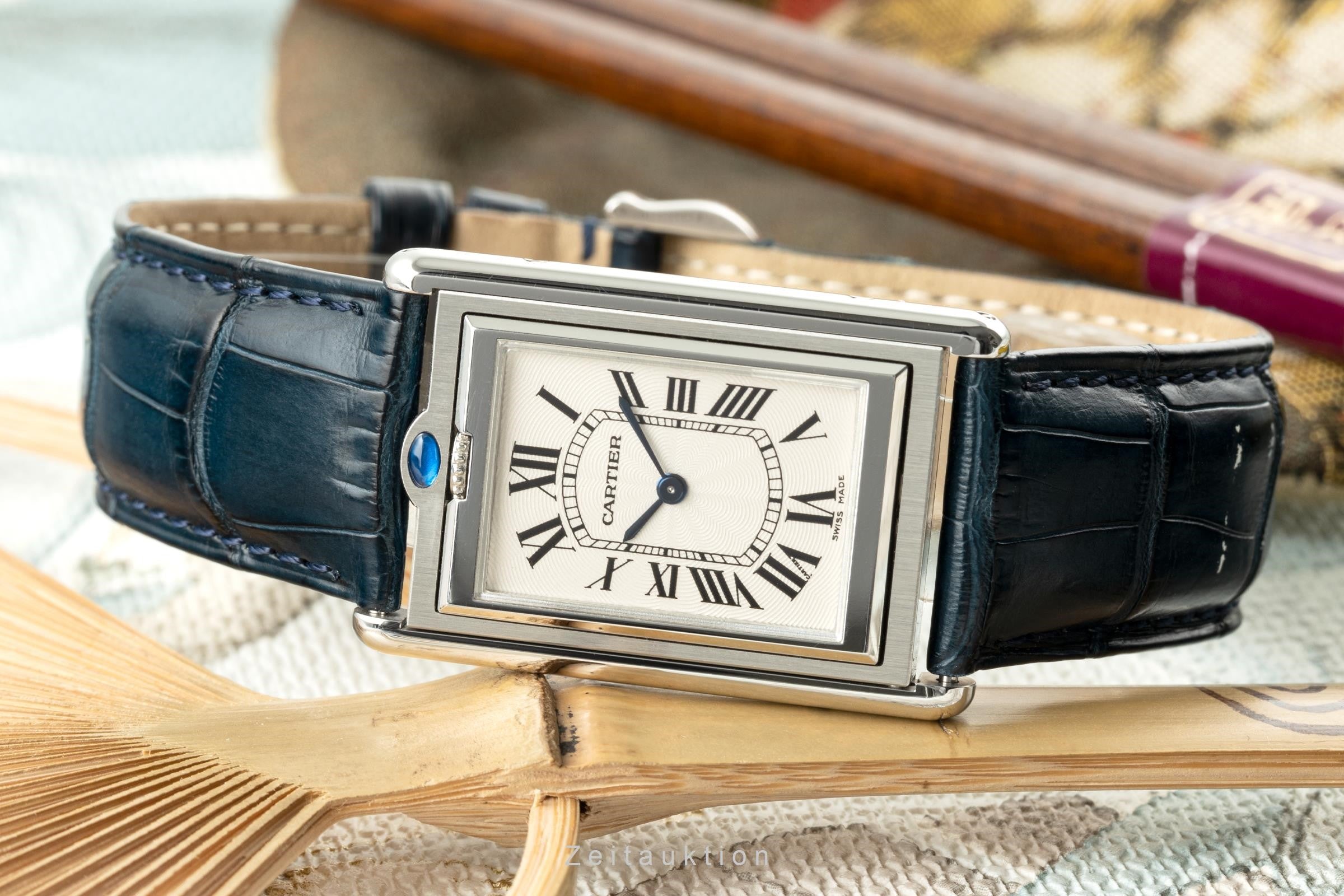 Cartier Basculante acier à remontage manuel montre pour hommes 2390  [2200805]