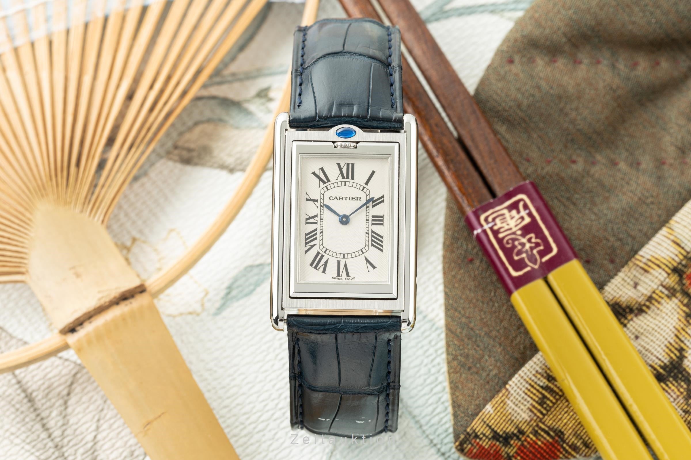 Cartier Basculante acier à remontage manuel montre pour hommes 2390  [2200805]