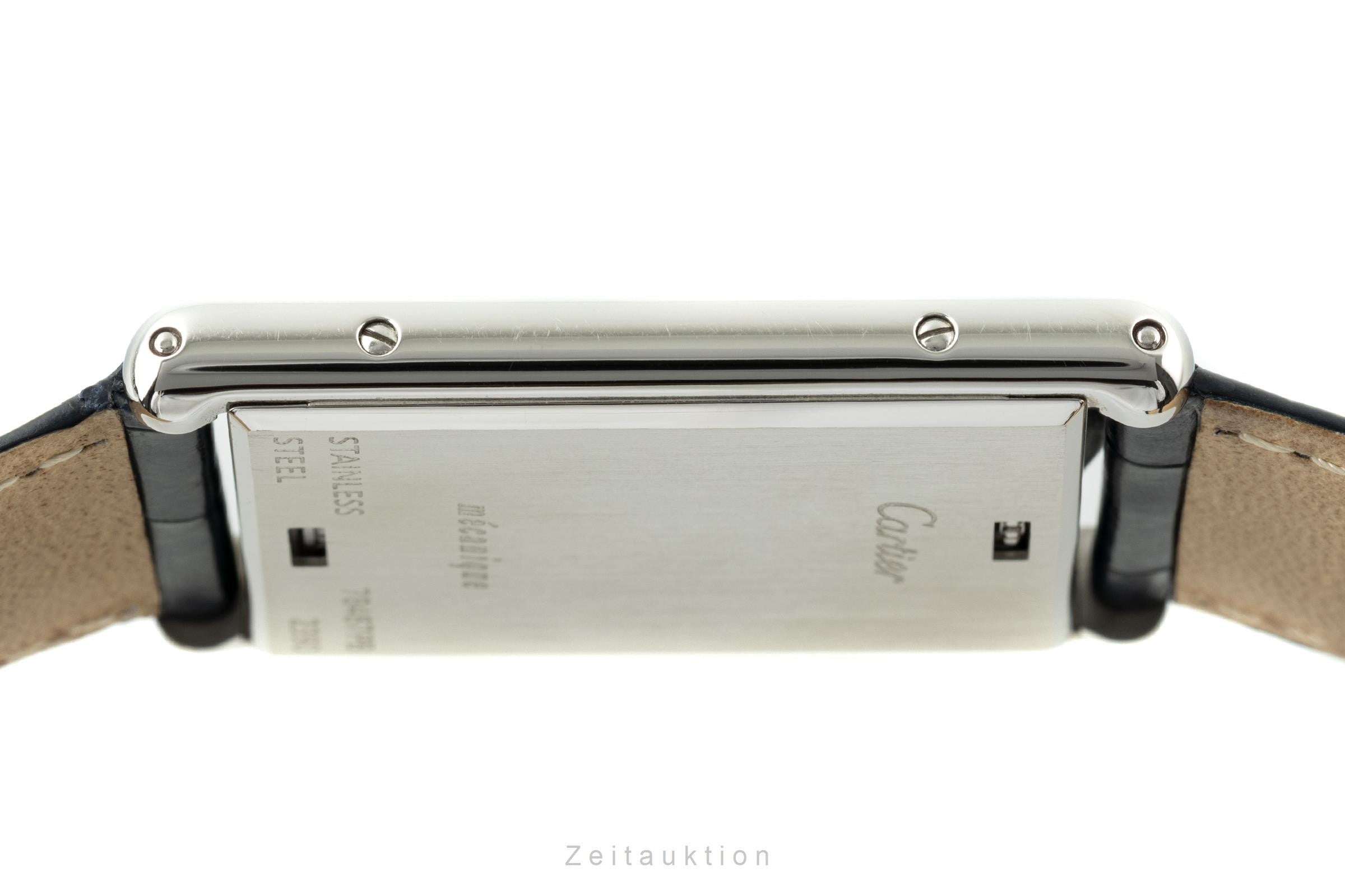 Cartier Basculante acier à remontage manuel montre pour hommes 2390  [2200805]