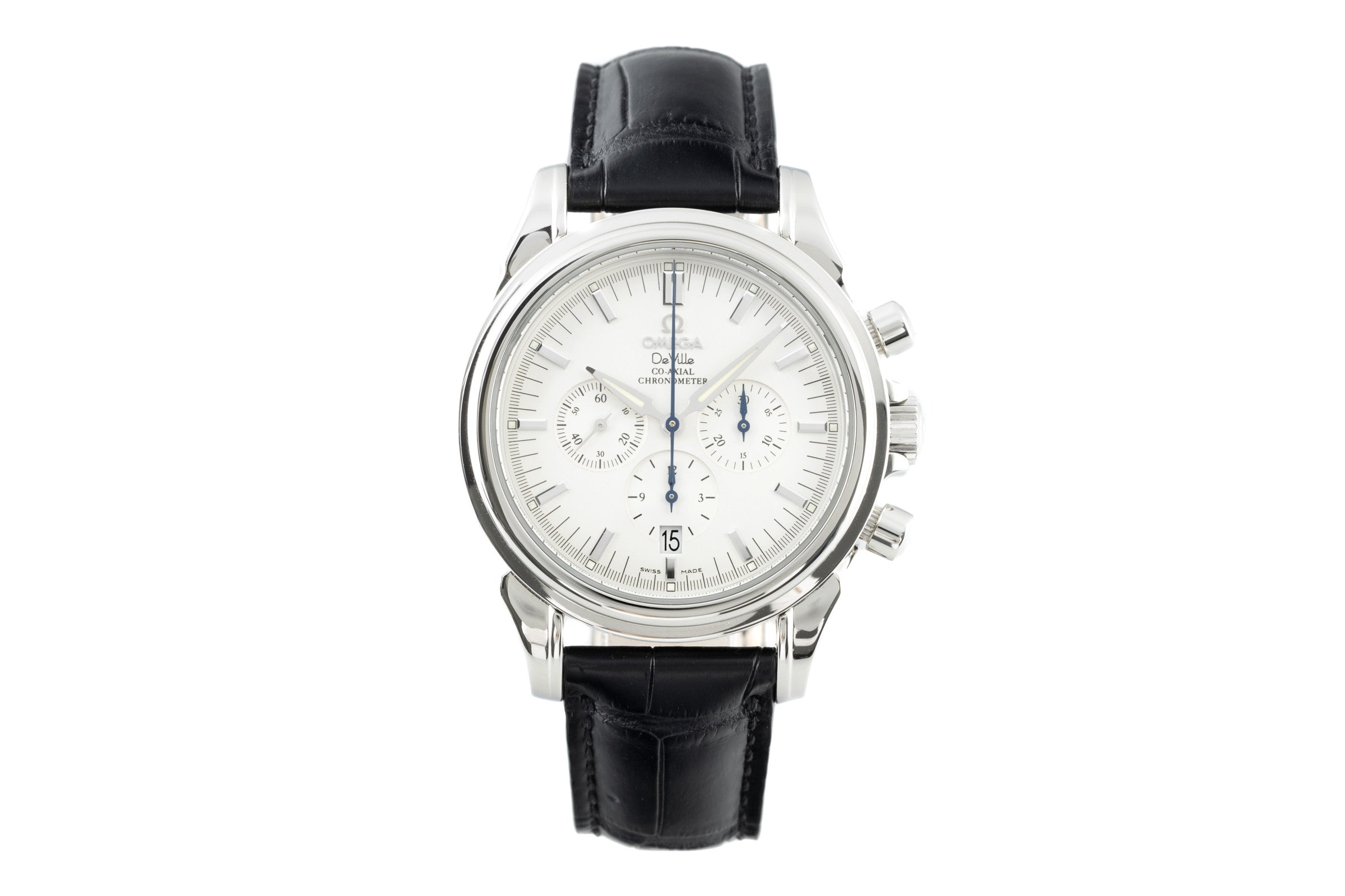 Omega De Ville chronograph steel automatic men's watch 4841.31.32 LP: 5000EUR  [2200865]
