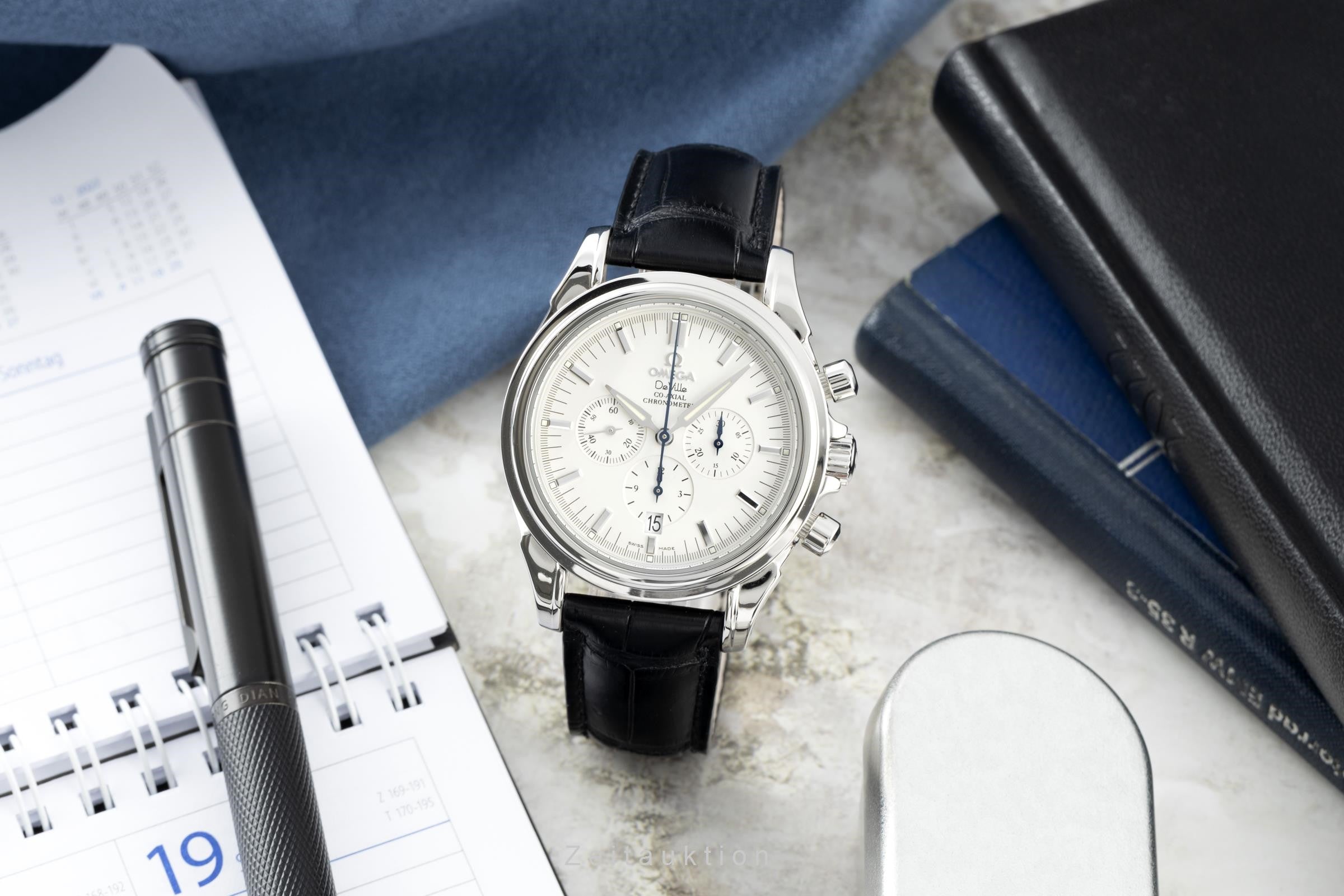 Omega De Ville chronograph steel automatic men's watch 4841.31.32 LP: 5000EUR  [2200865]