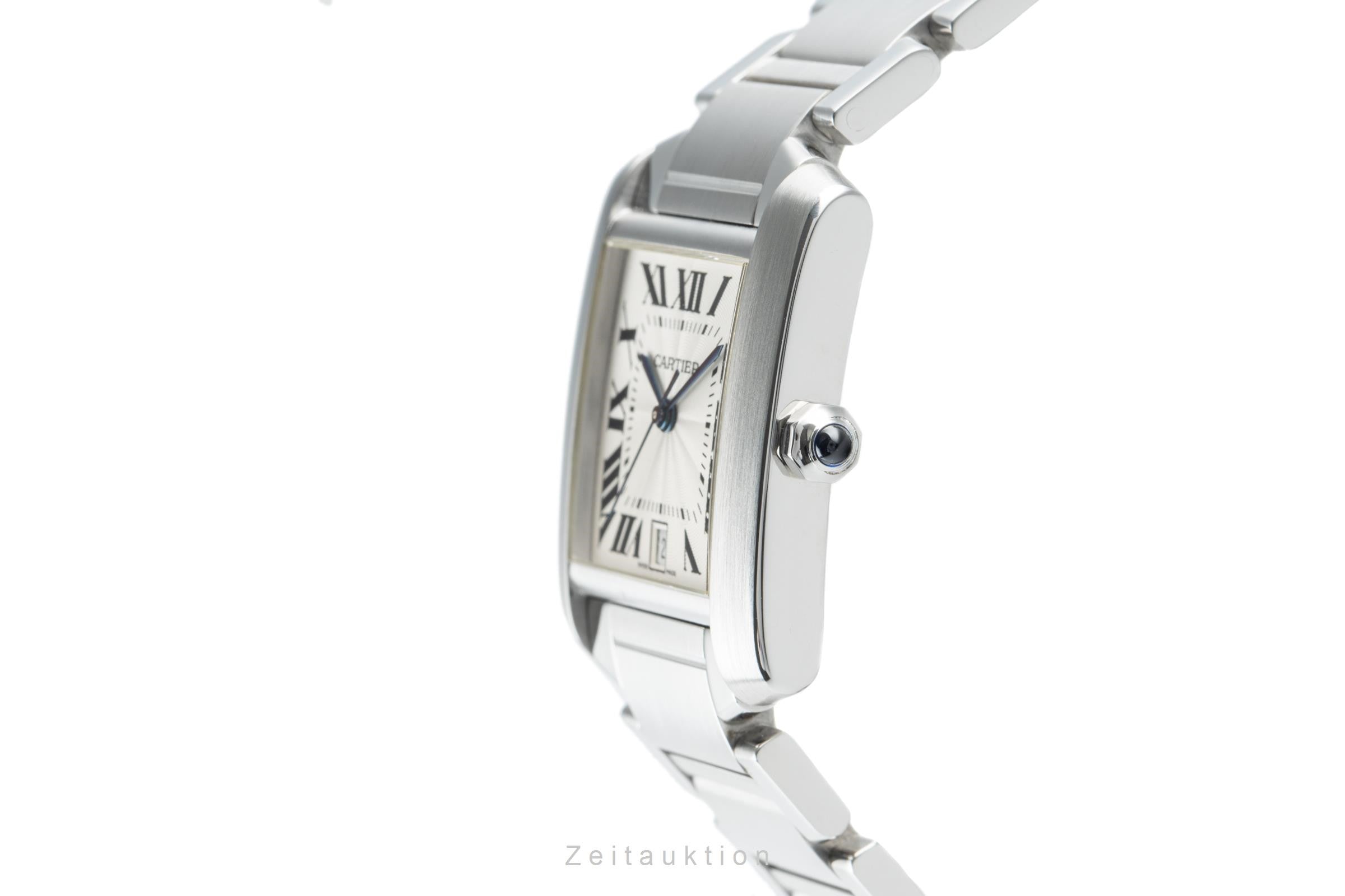 Cartier Tank Francaise Automatik Edelstahl Herrenuhr Ref. 2302 B&P VP: 4000 € [2200874]