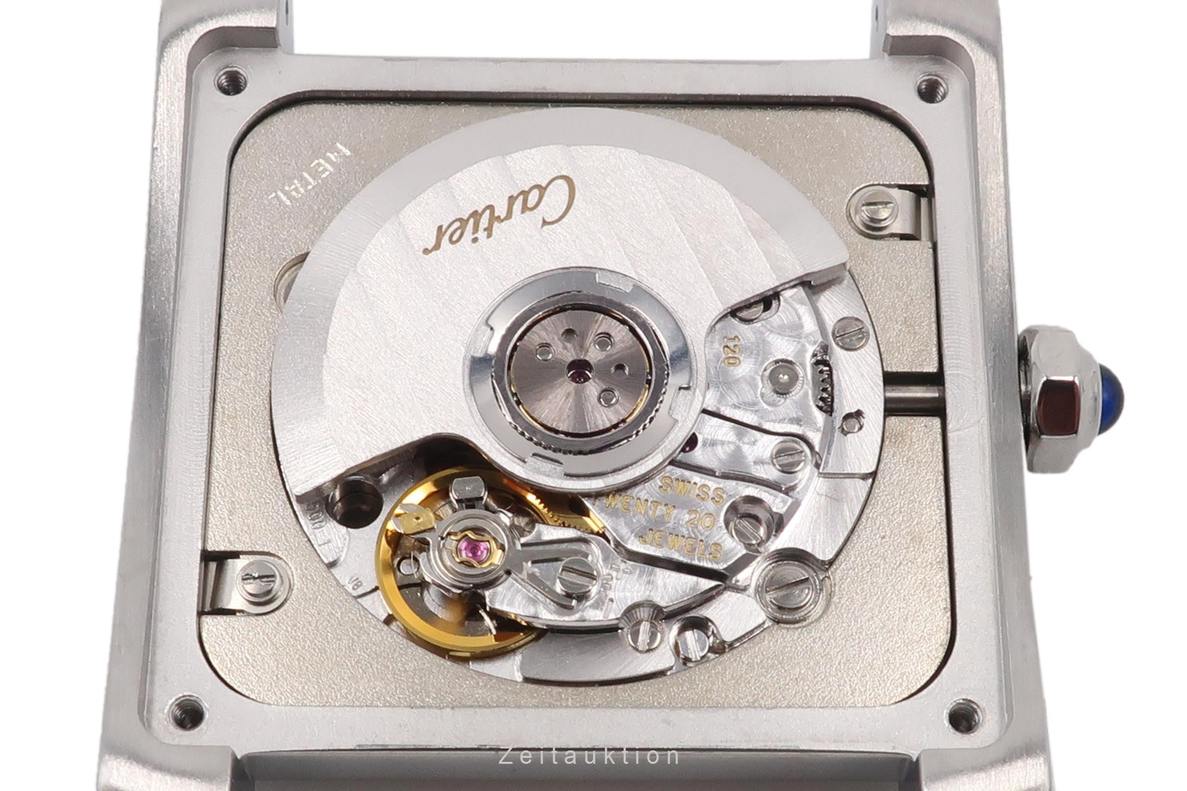 Cartier Tank Francaise Automatik Edelstahl Herrenuhr Ref. 2302 B&P VP: 4000 € [2200874]