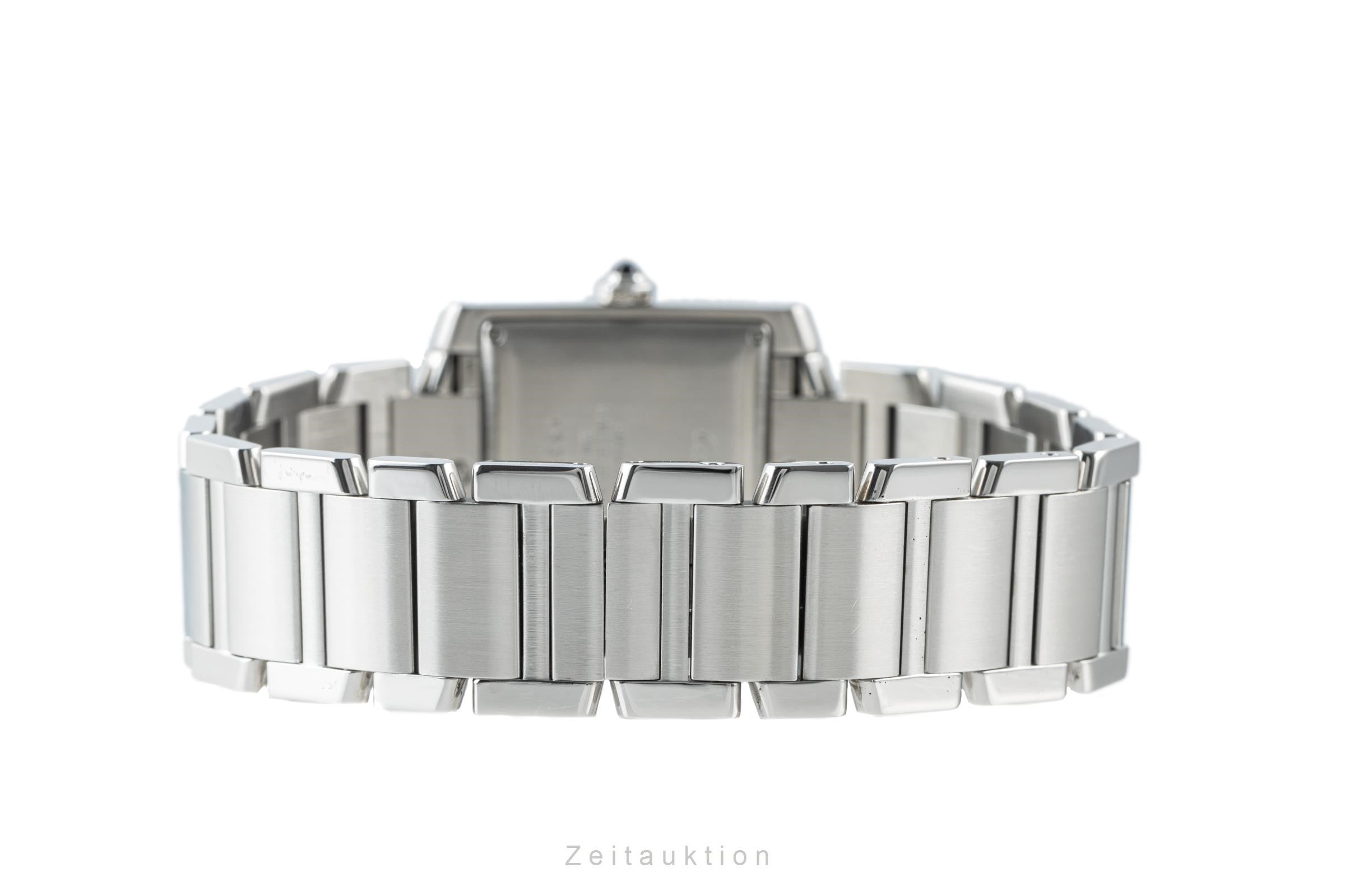 Cartier Tank Francaise Automatik Edelstahl Herrenuhr Ref. 2302 B&P VP: 4000 € [2200874]